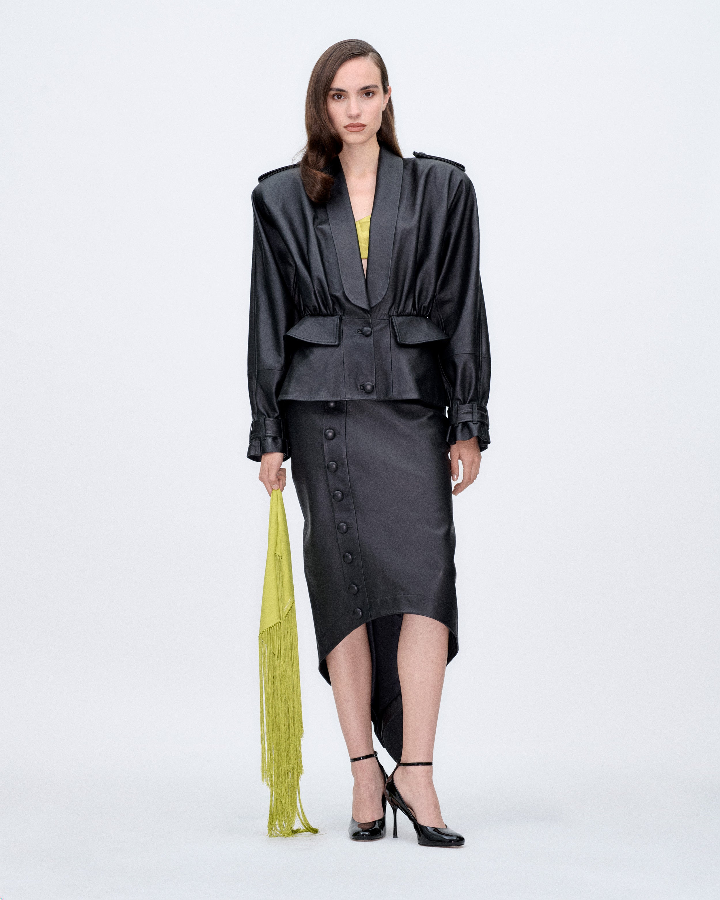 Black Leather Blazer