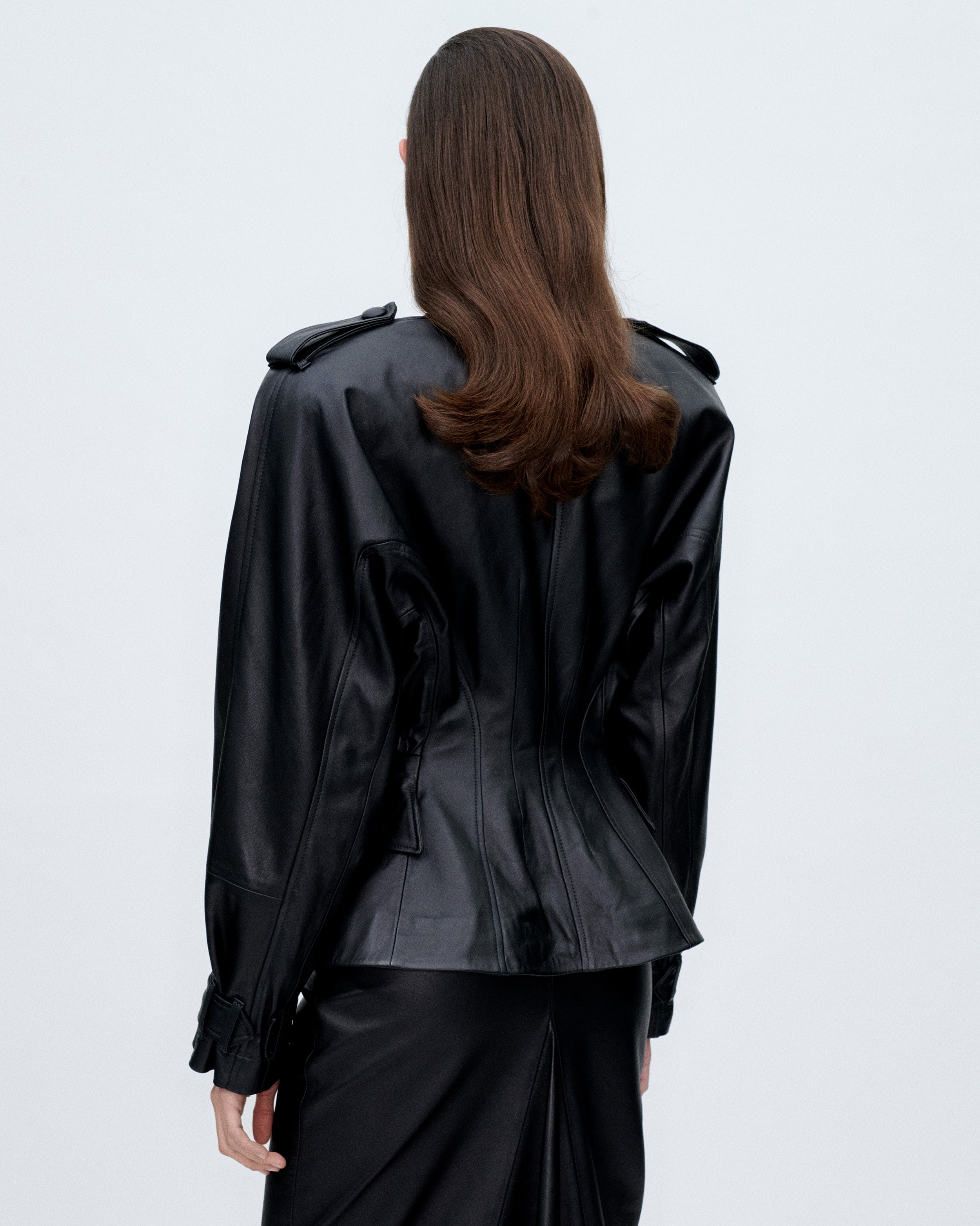 Black Leather Blazer