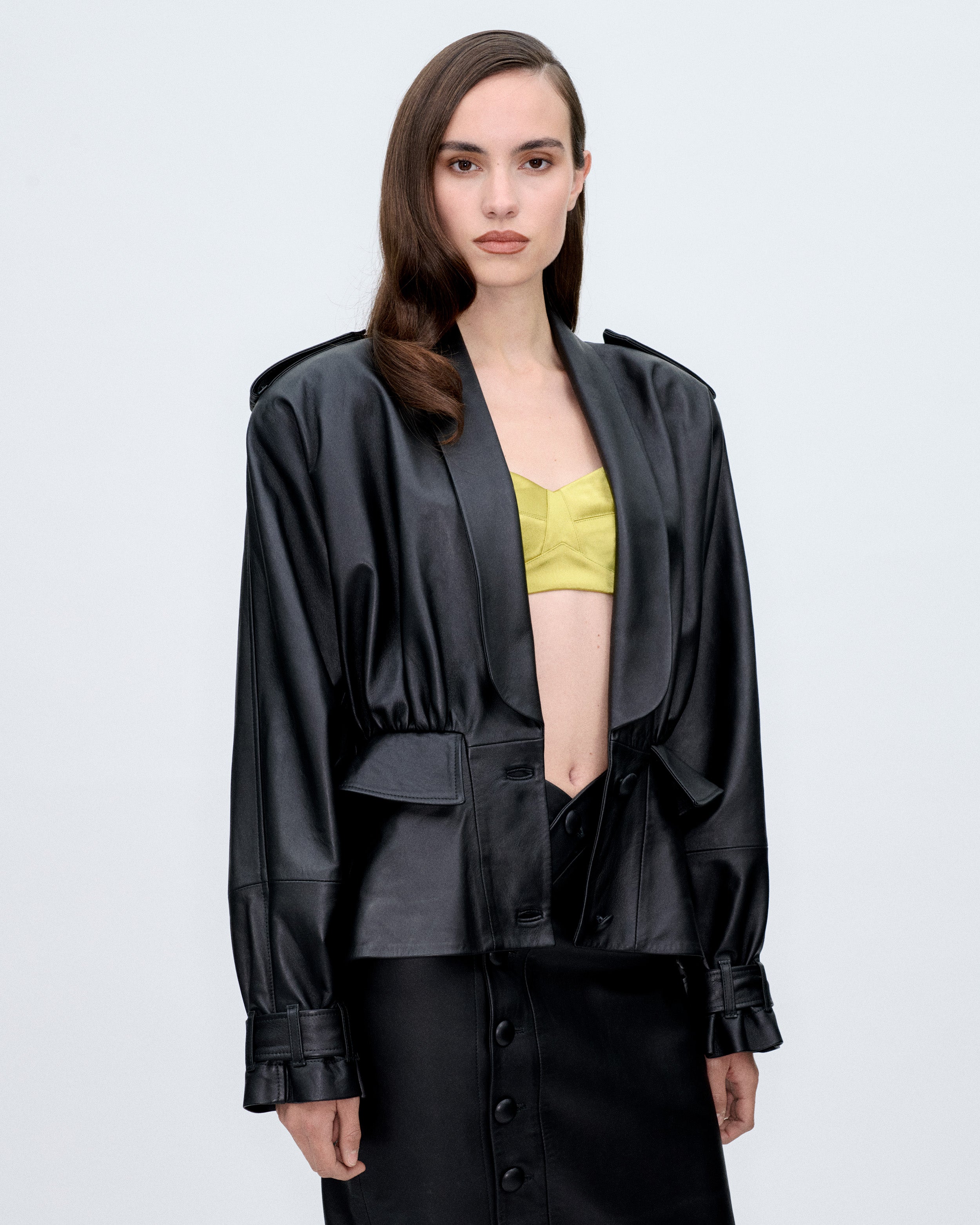 Black Leather Blazer