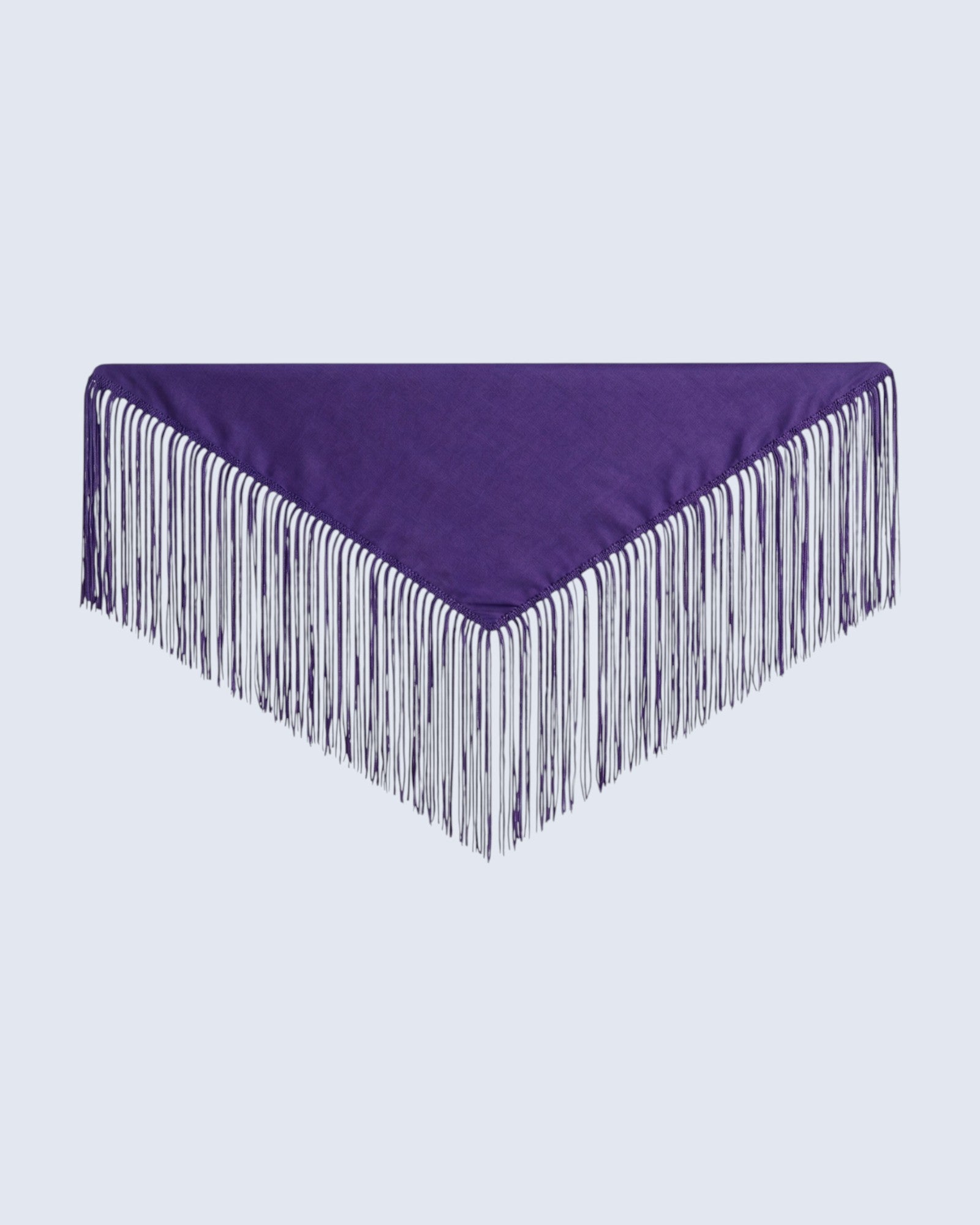 Fringed Purple Bandana