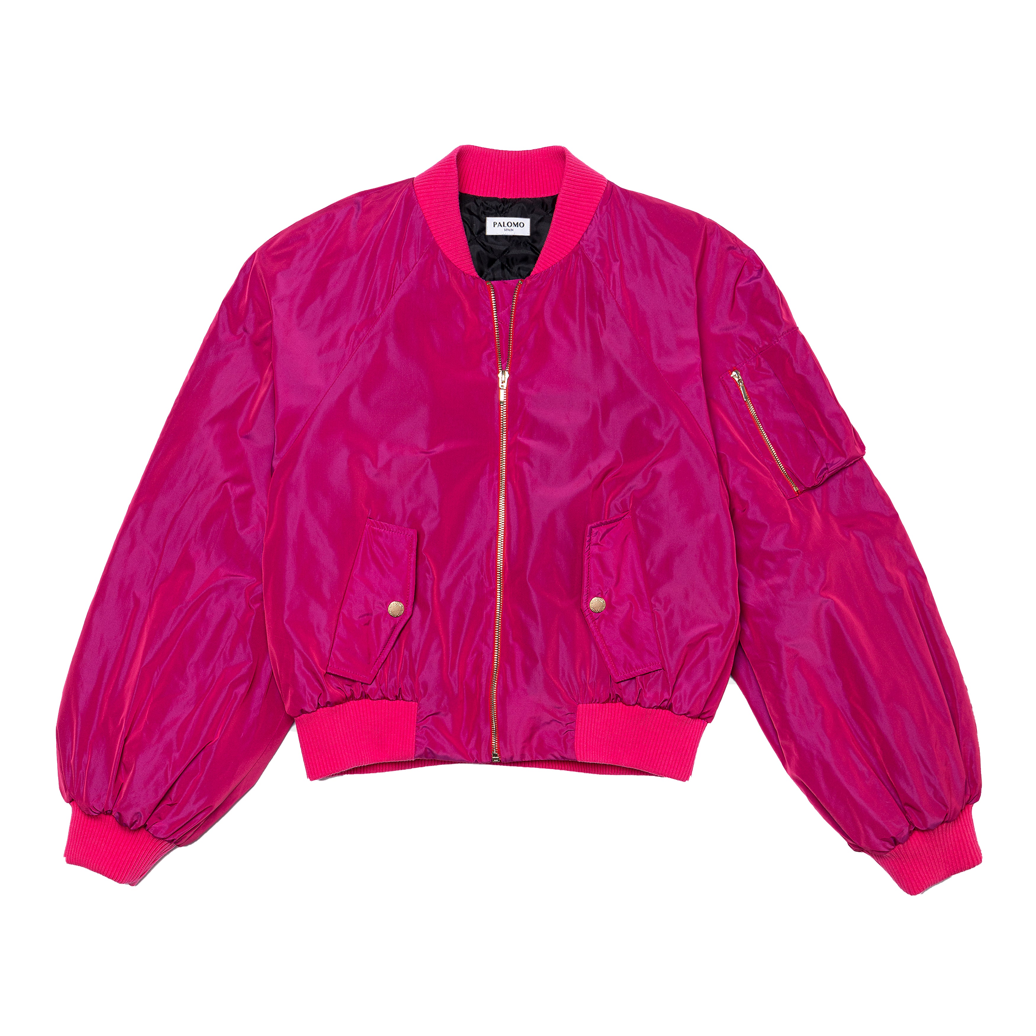 Cazadora bomber fucsia