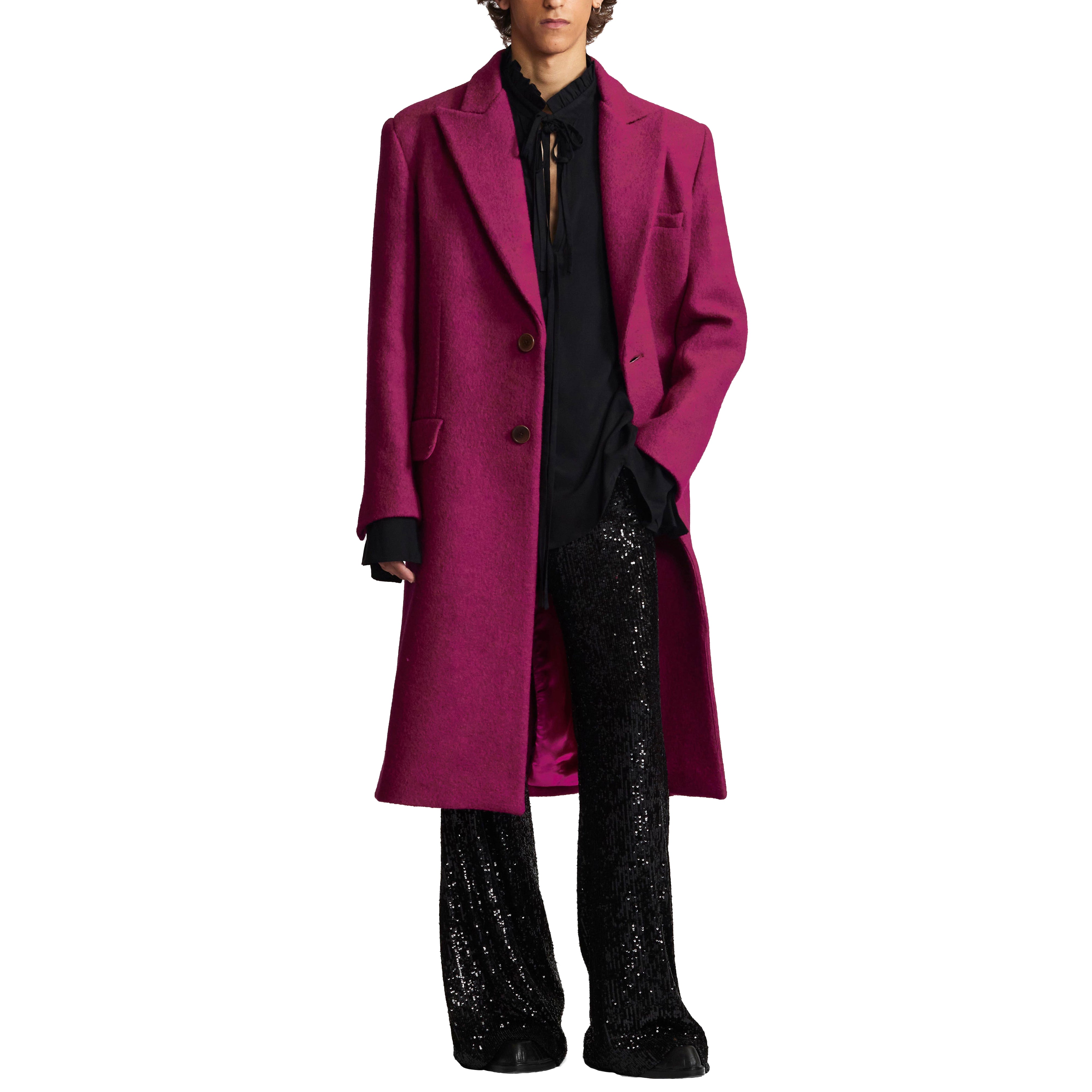 Fuchsia Jacob Tailored Coat