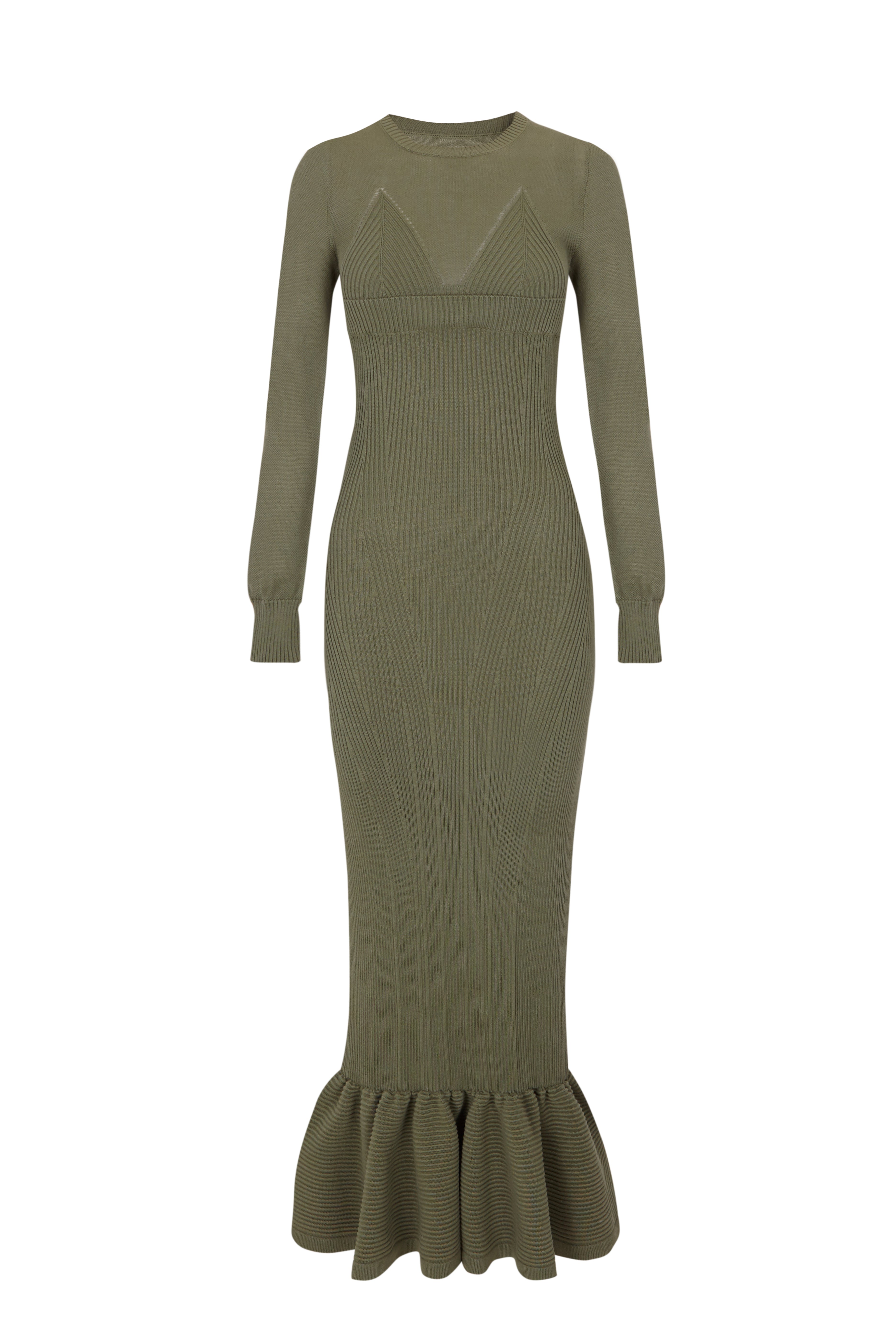 Olive Knit Longsleeve Dress Olive Knit Longsleeve Dress