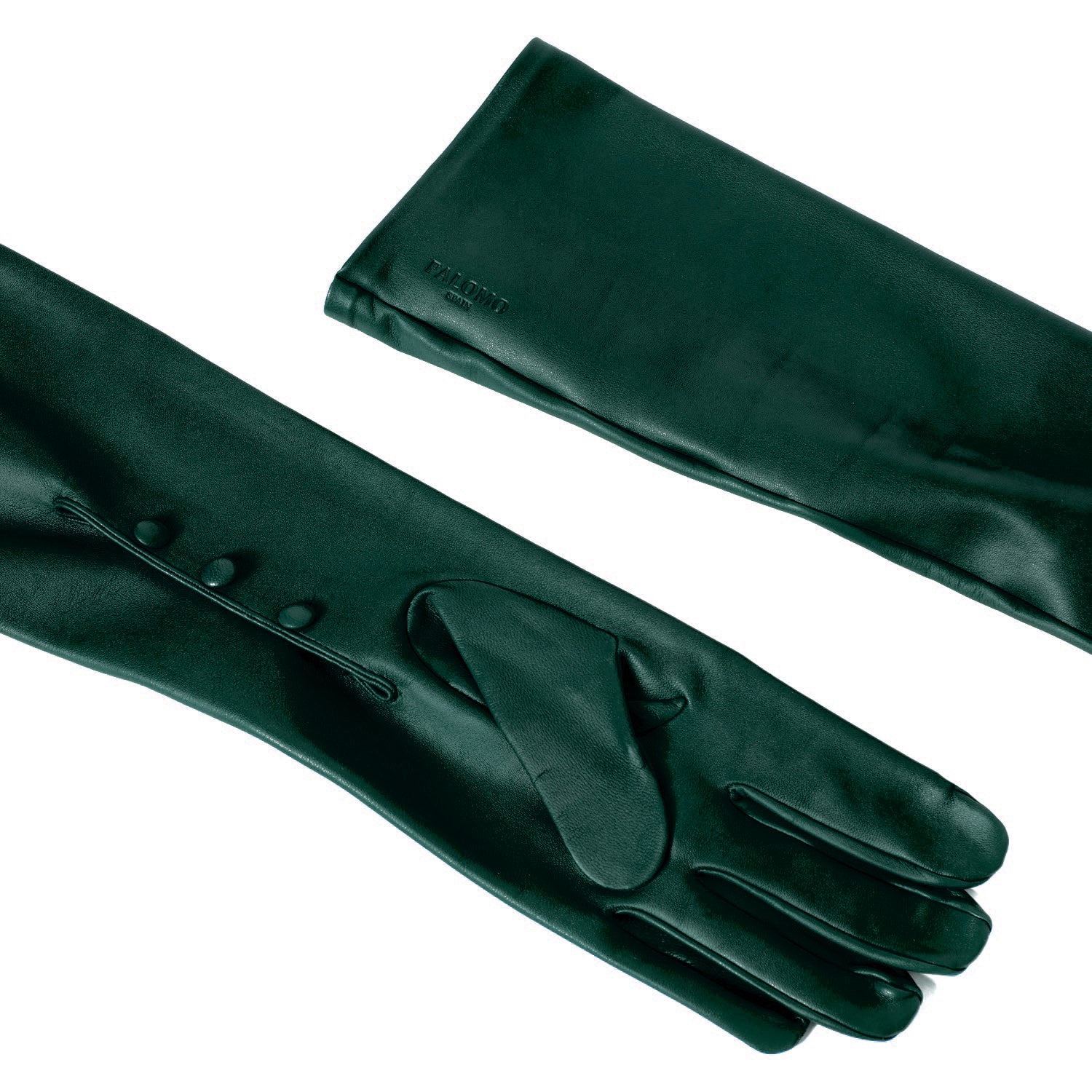 Green Leather Gloves