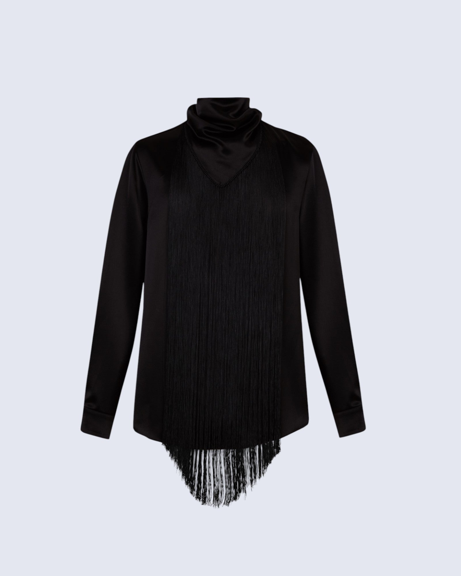 Justin Black Fringed Shirt
