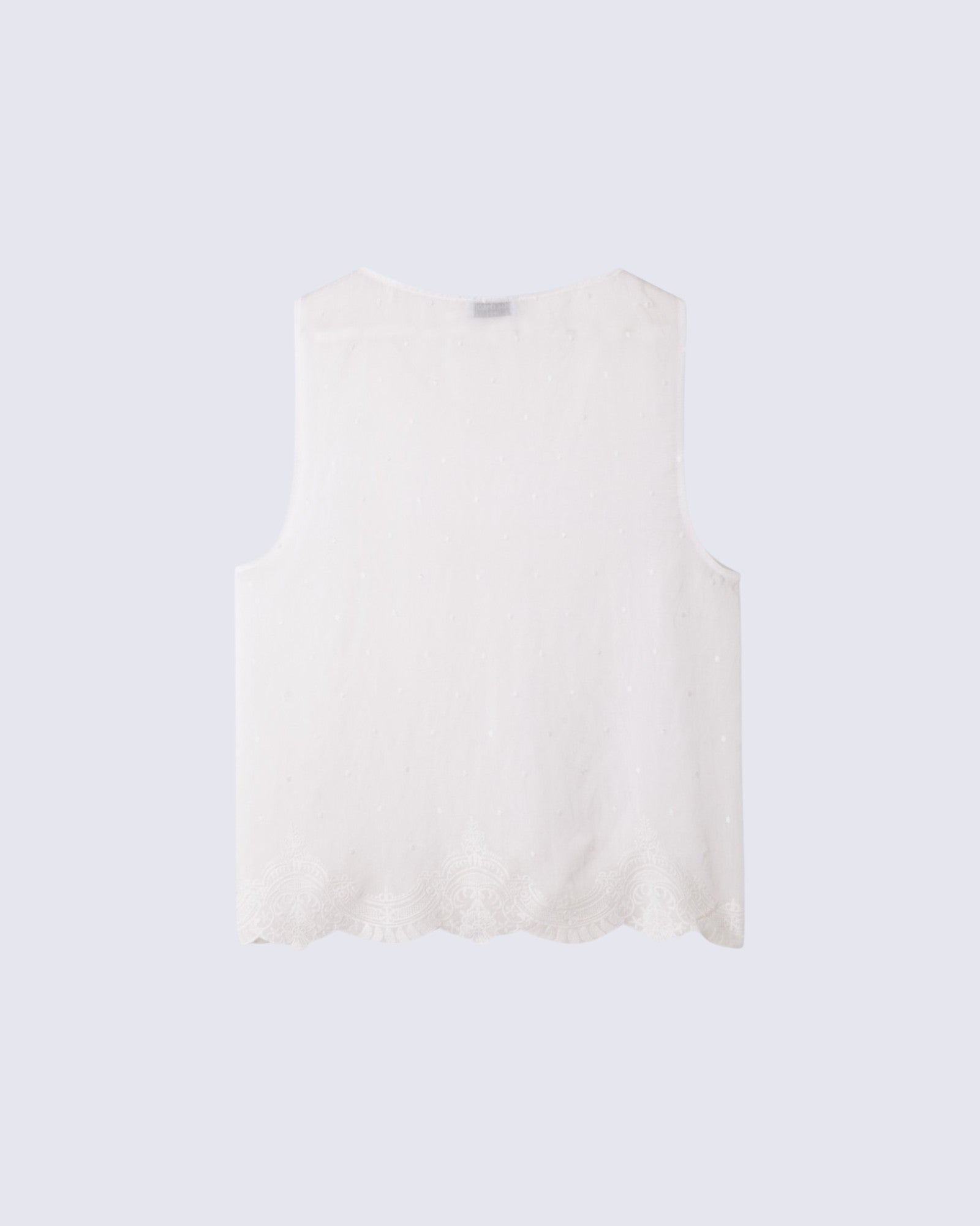 Lace Embroidered Tank Top
