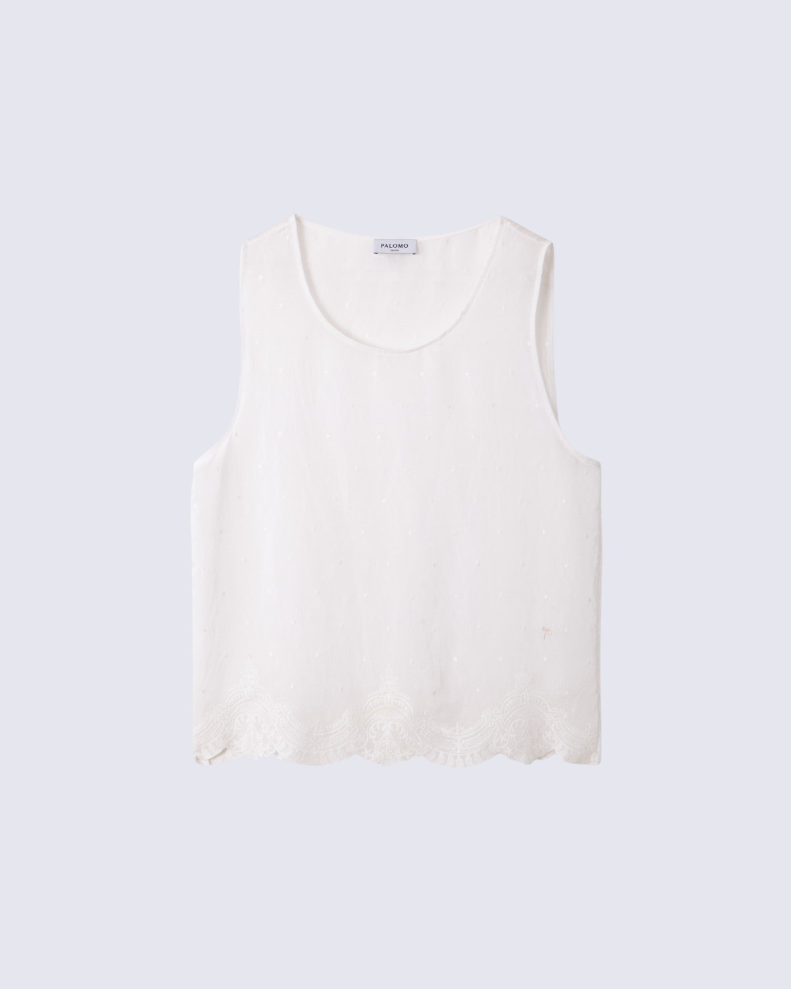 Lace Embroidered Tank Top