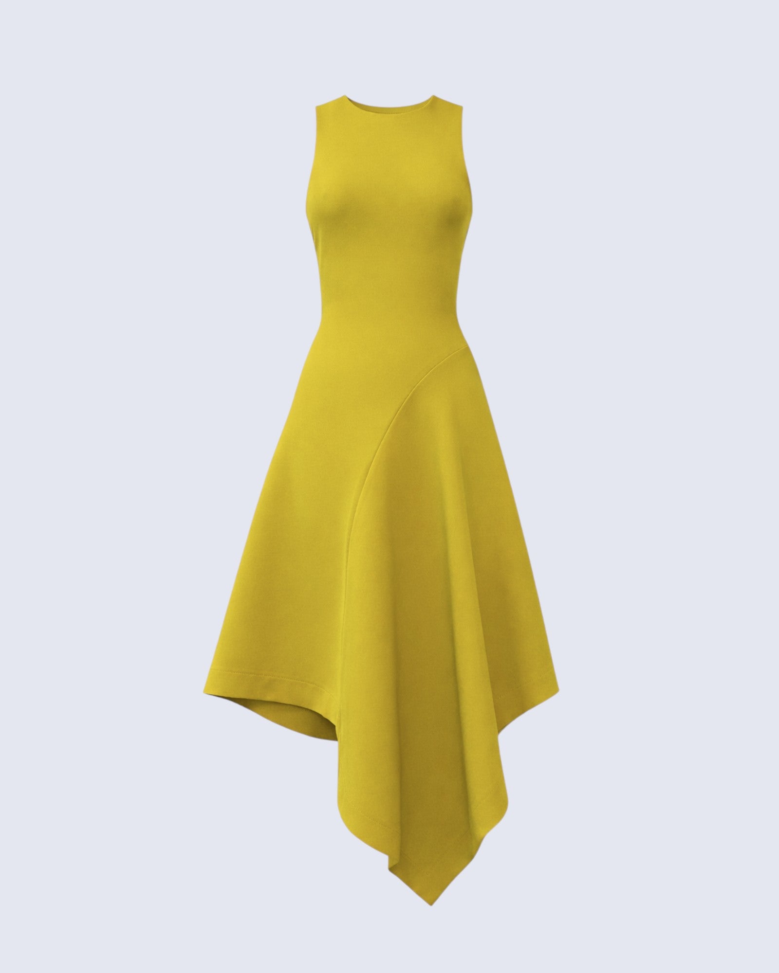 Lime Asymmetric Dress