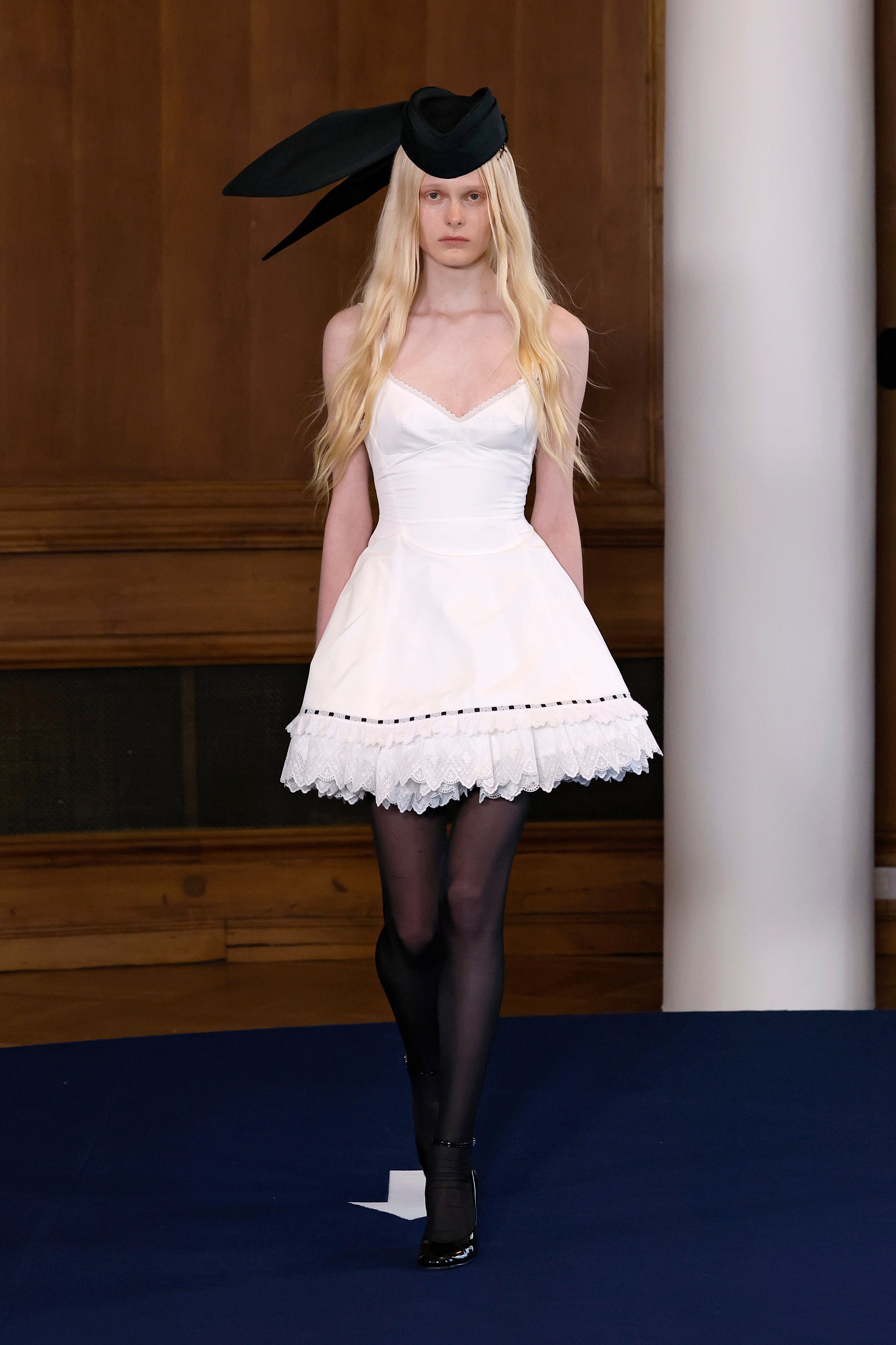 Structured White Mini-Dress