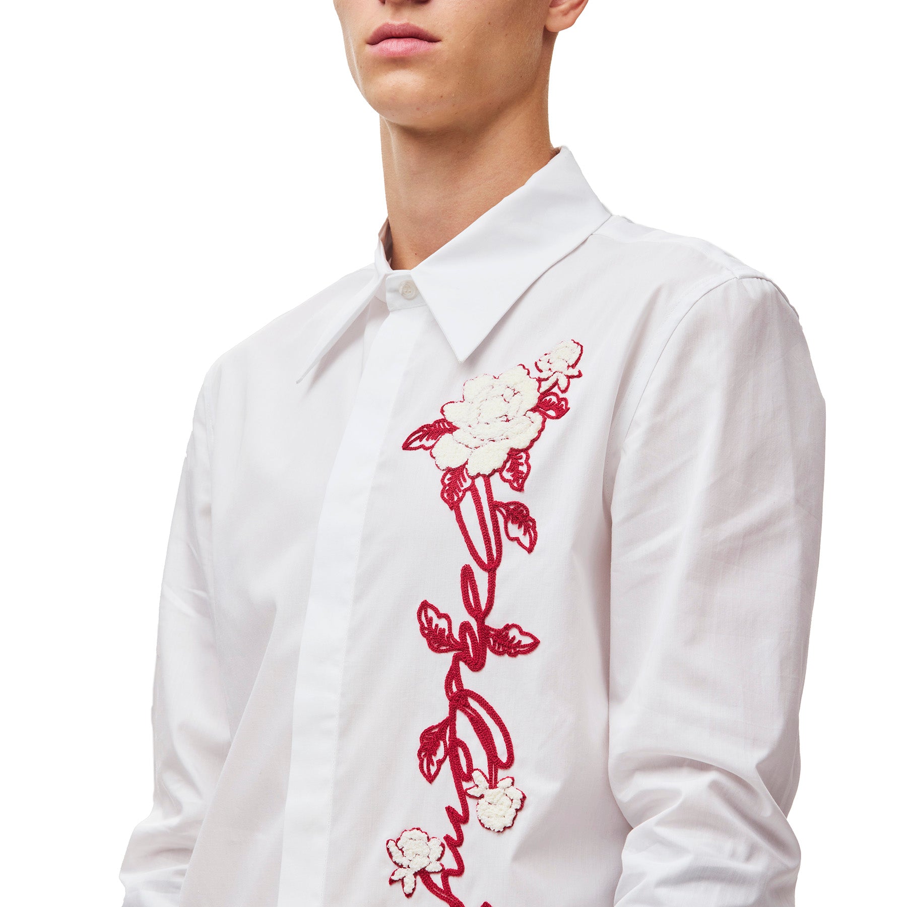 Embroidery White Shirt