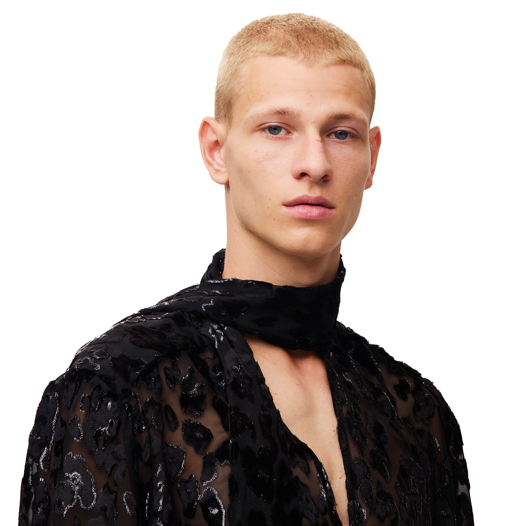 David Leopard Velvet Shirt