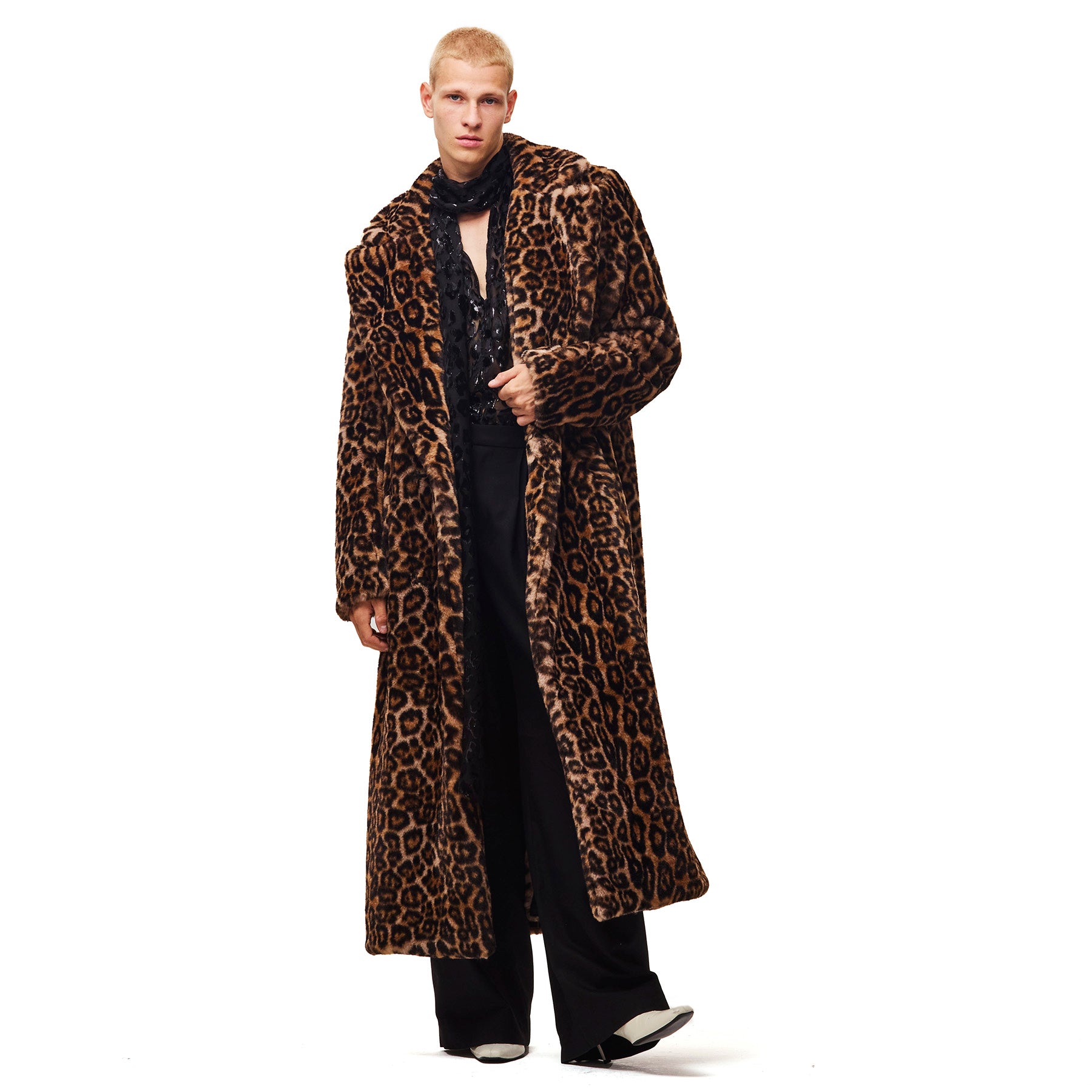 Leopard duster coat best sale