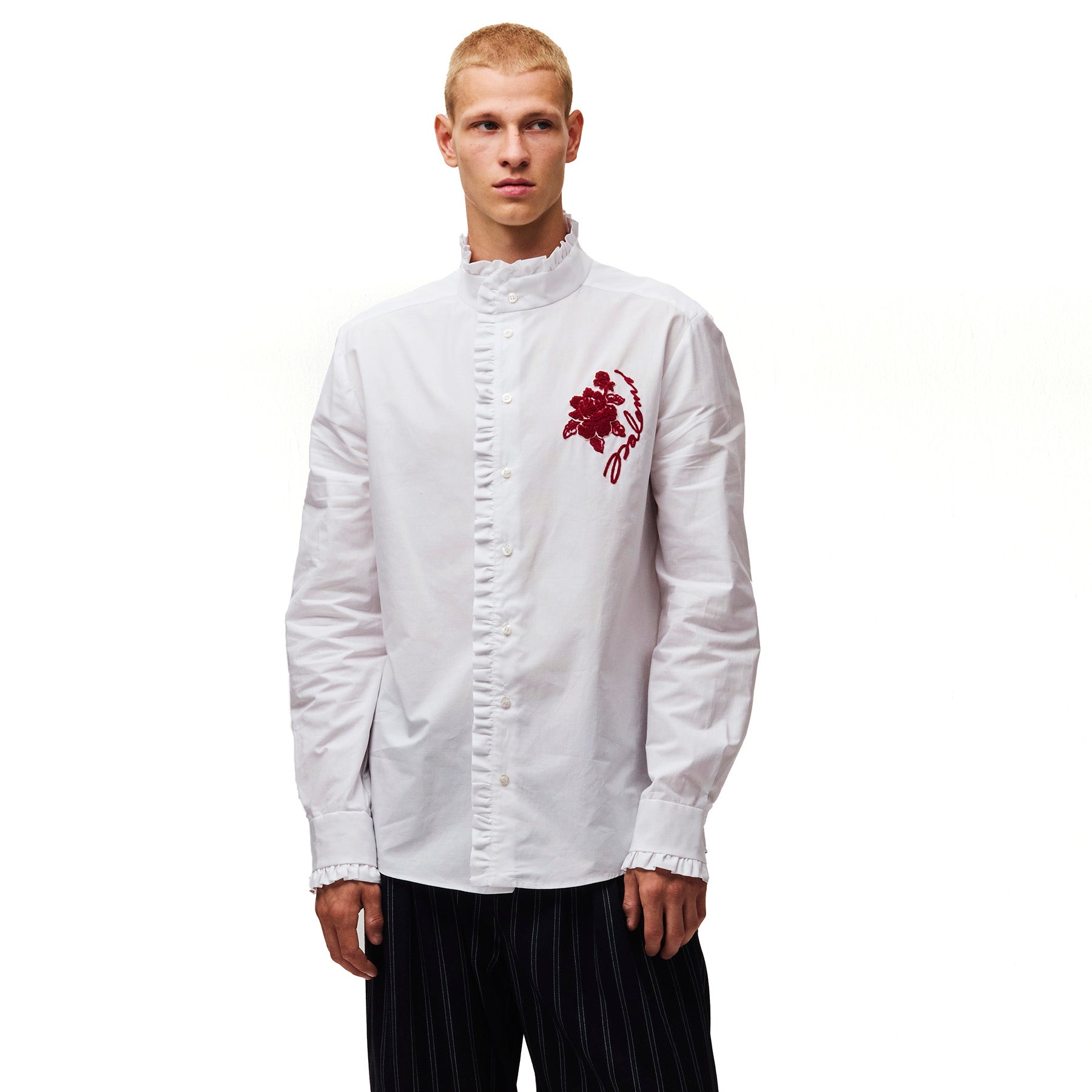 Orlando Embroidery White Shirt