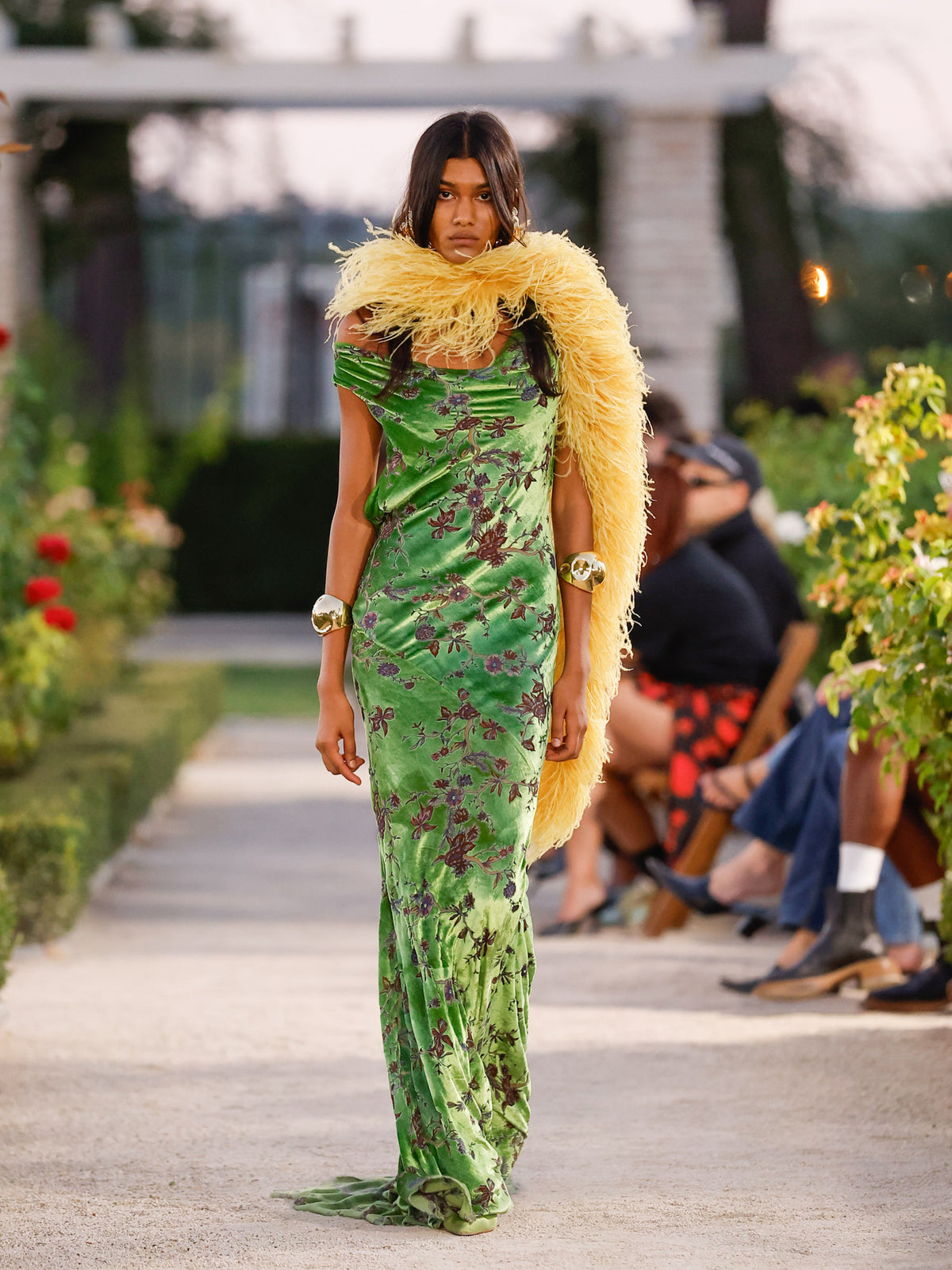 Green Velvet Dress