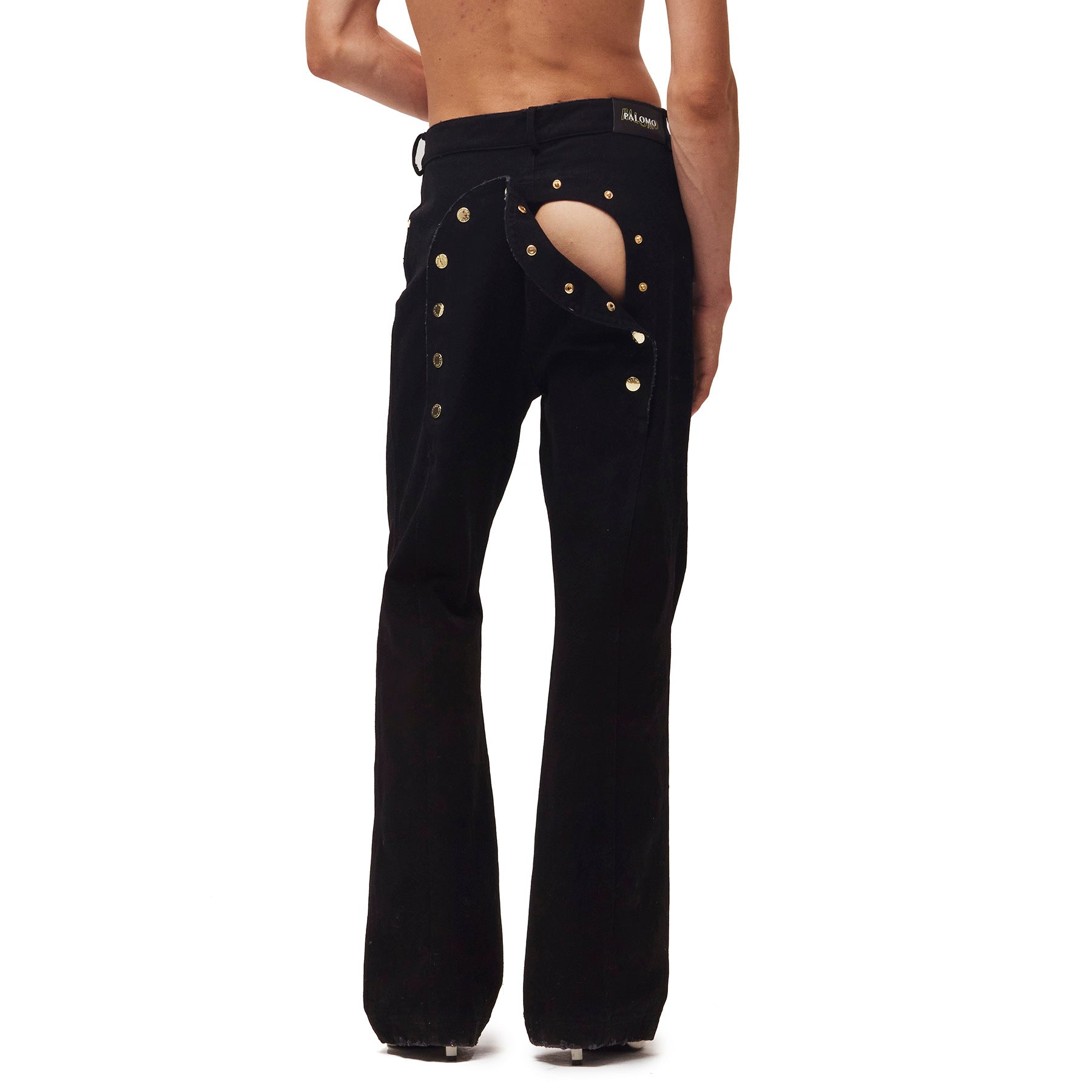 Ass-Air Black Denim Trousers