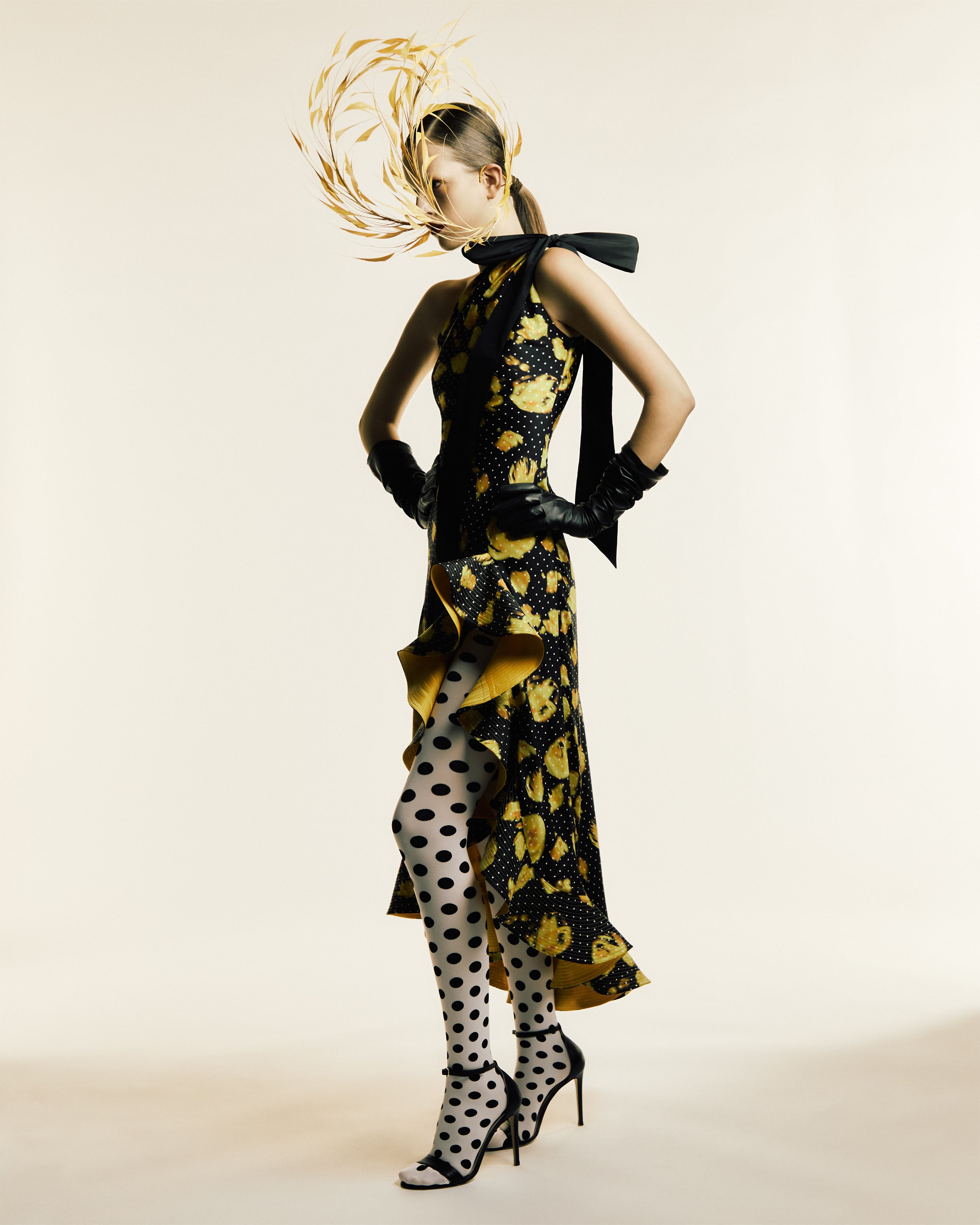 Yellow Ruffled Dress