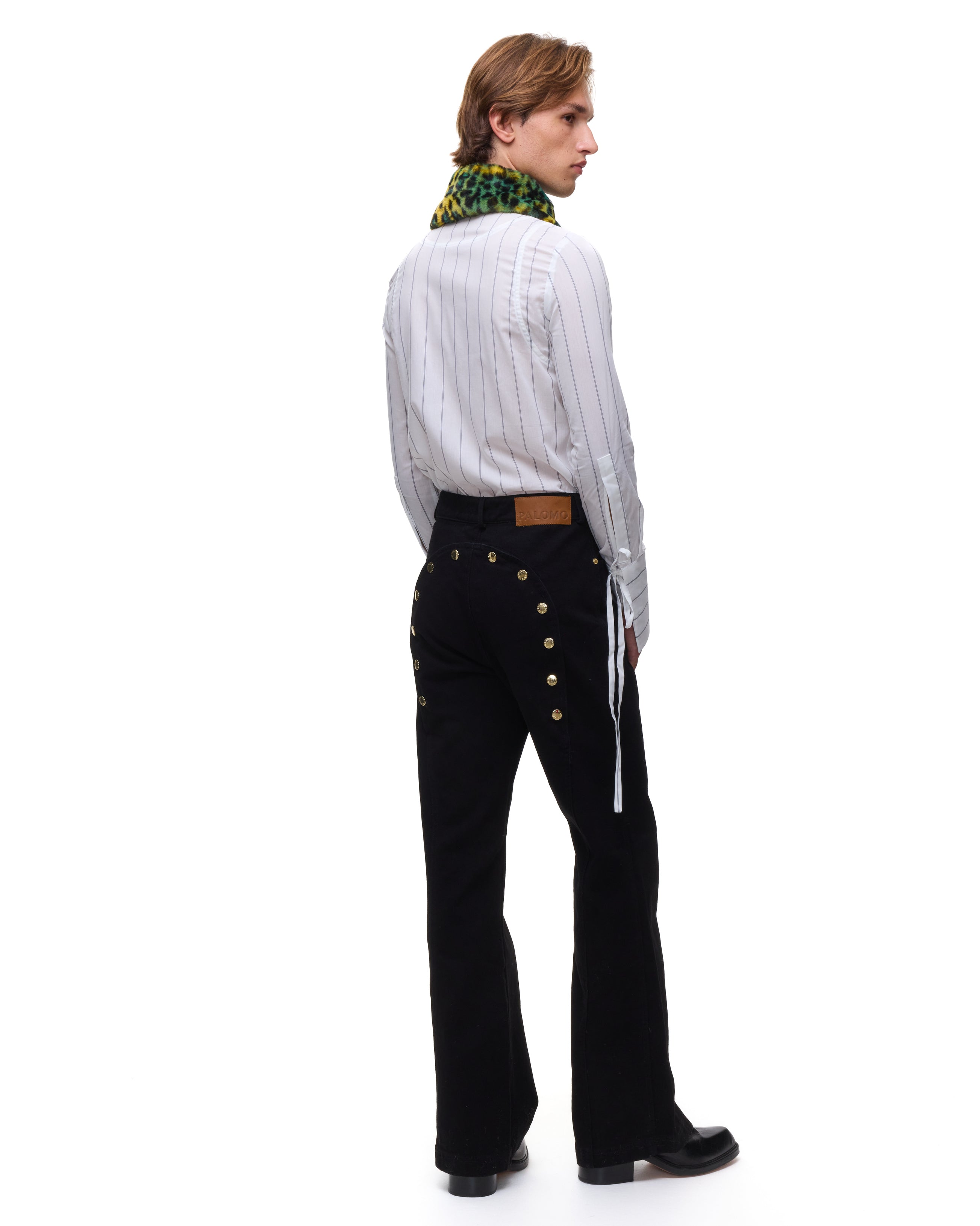 Yellow Leopard Fur Collar
