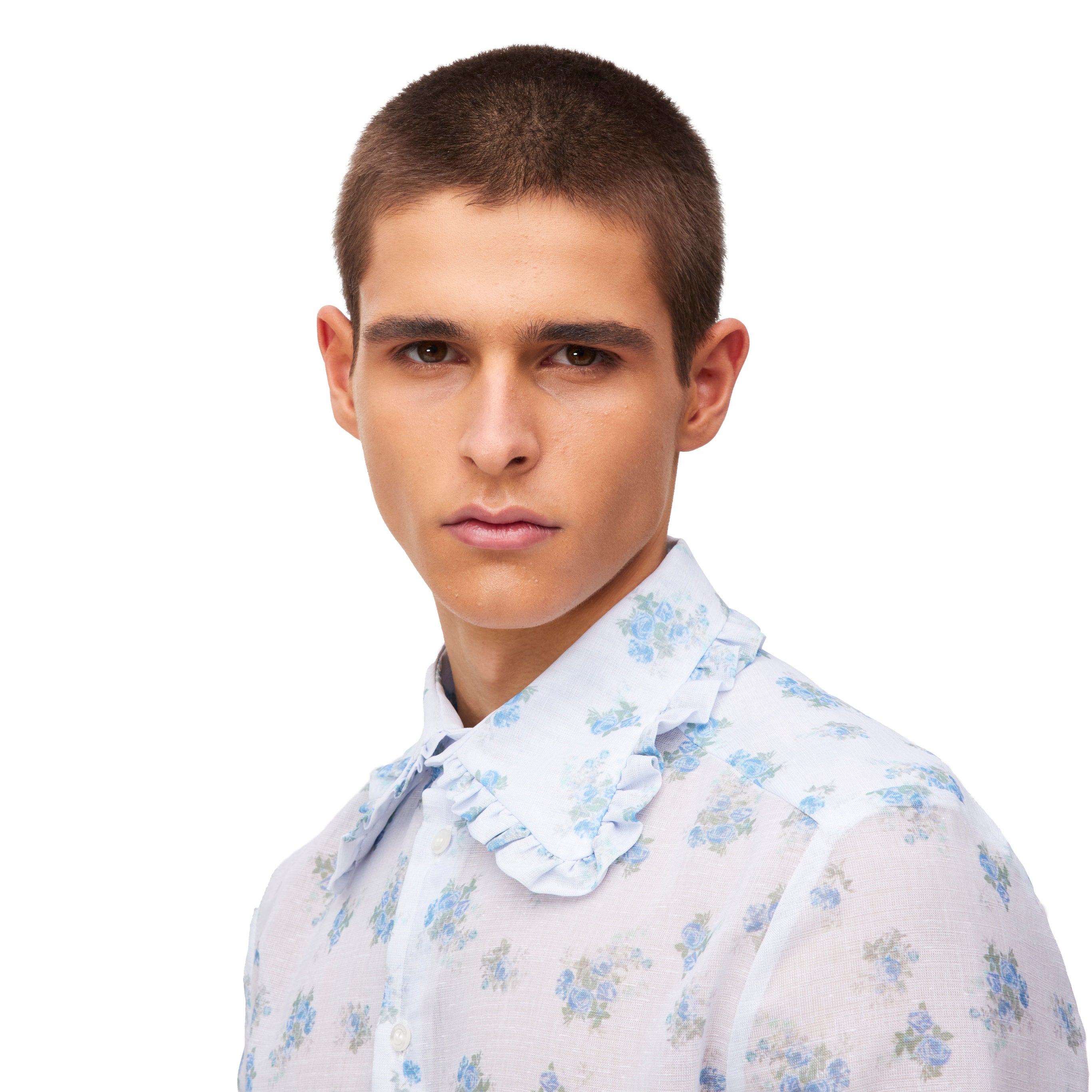 Ethan Blue Floral Shirt