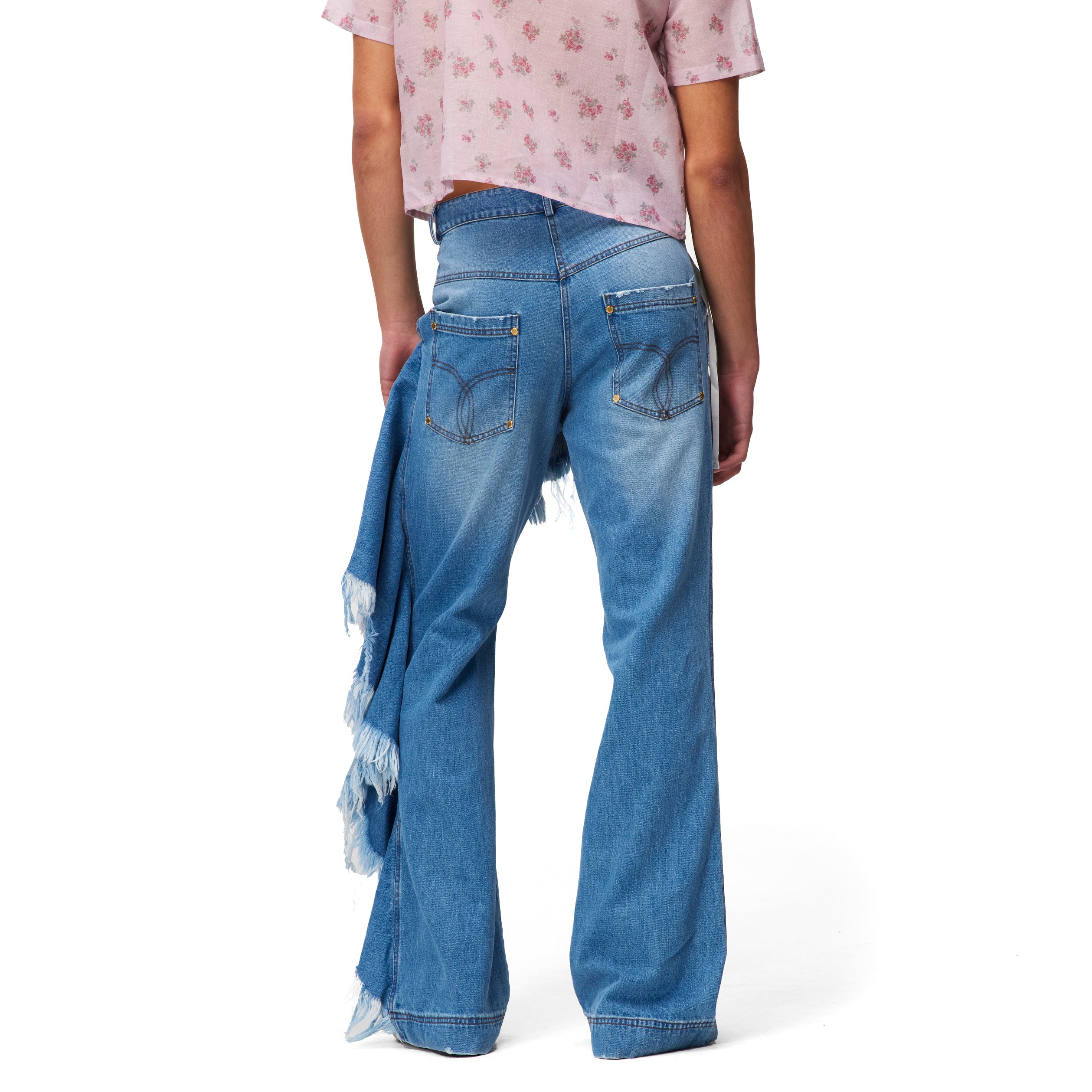 Overskirt Denim Trousers