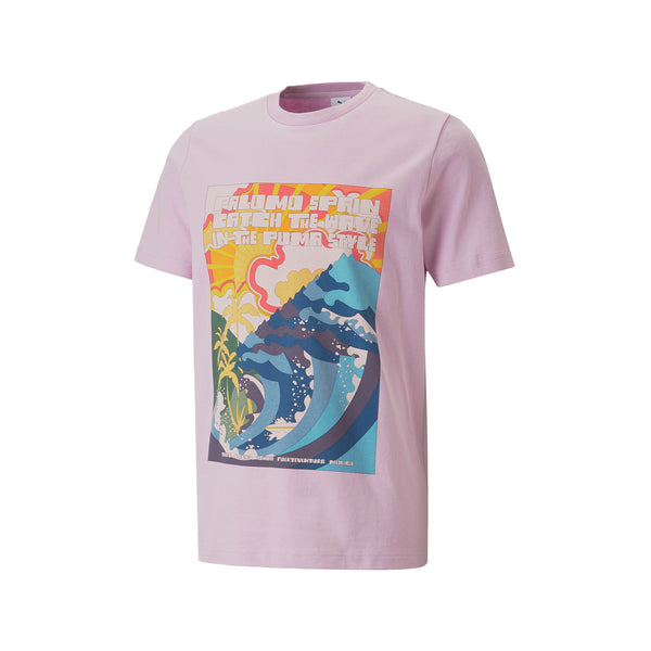 PUMA X PALOMO | Camiseta con gráfico de lavanda rosa