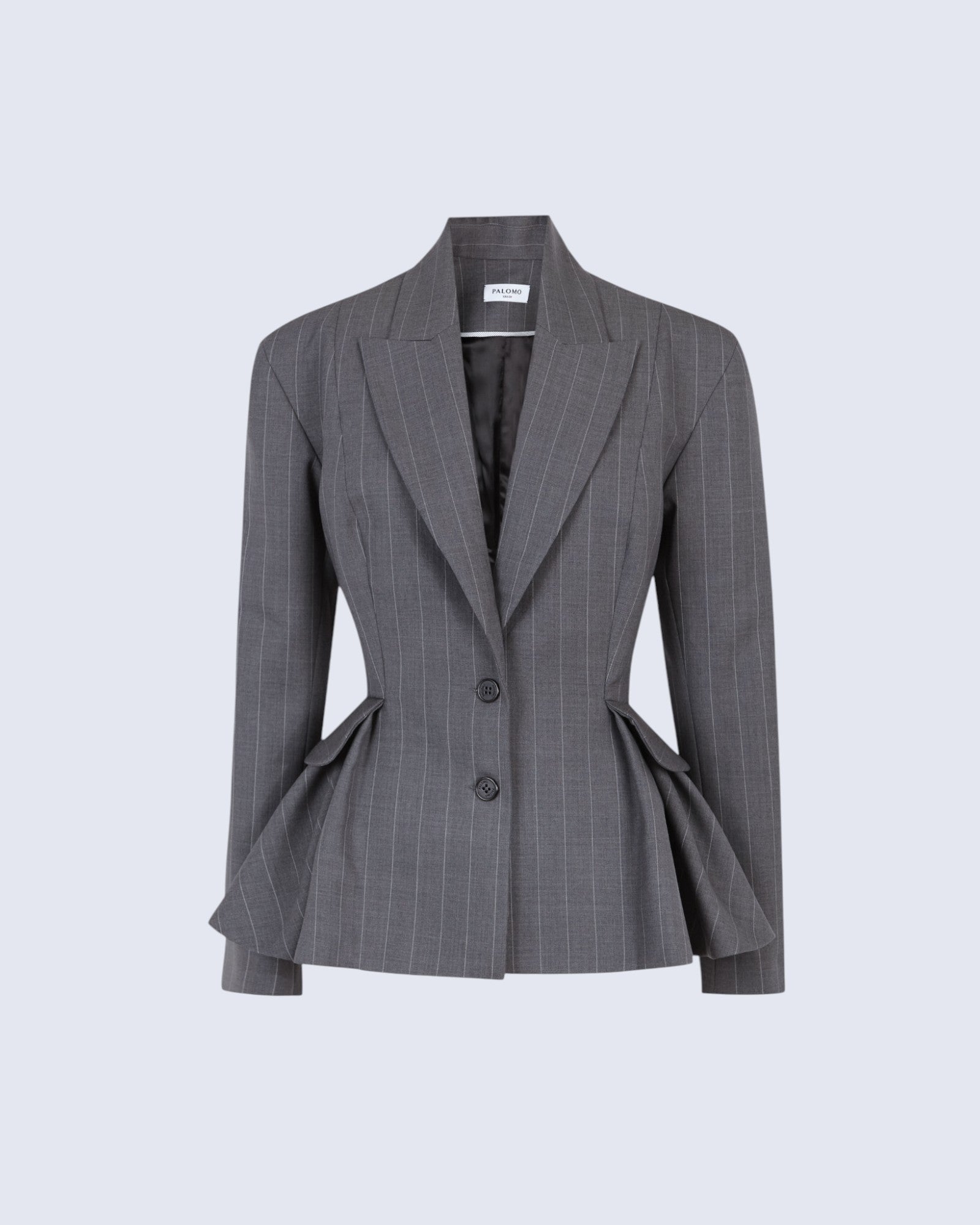 Peplum Pinstripes Blazer