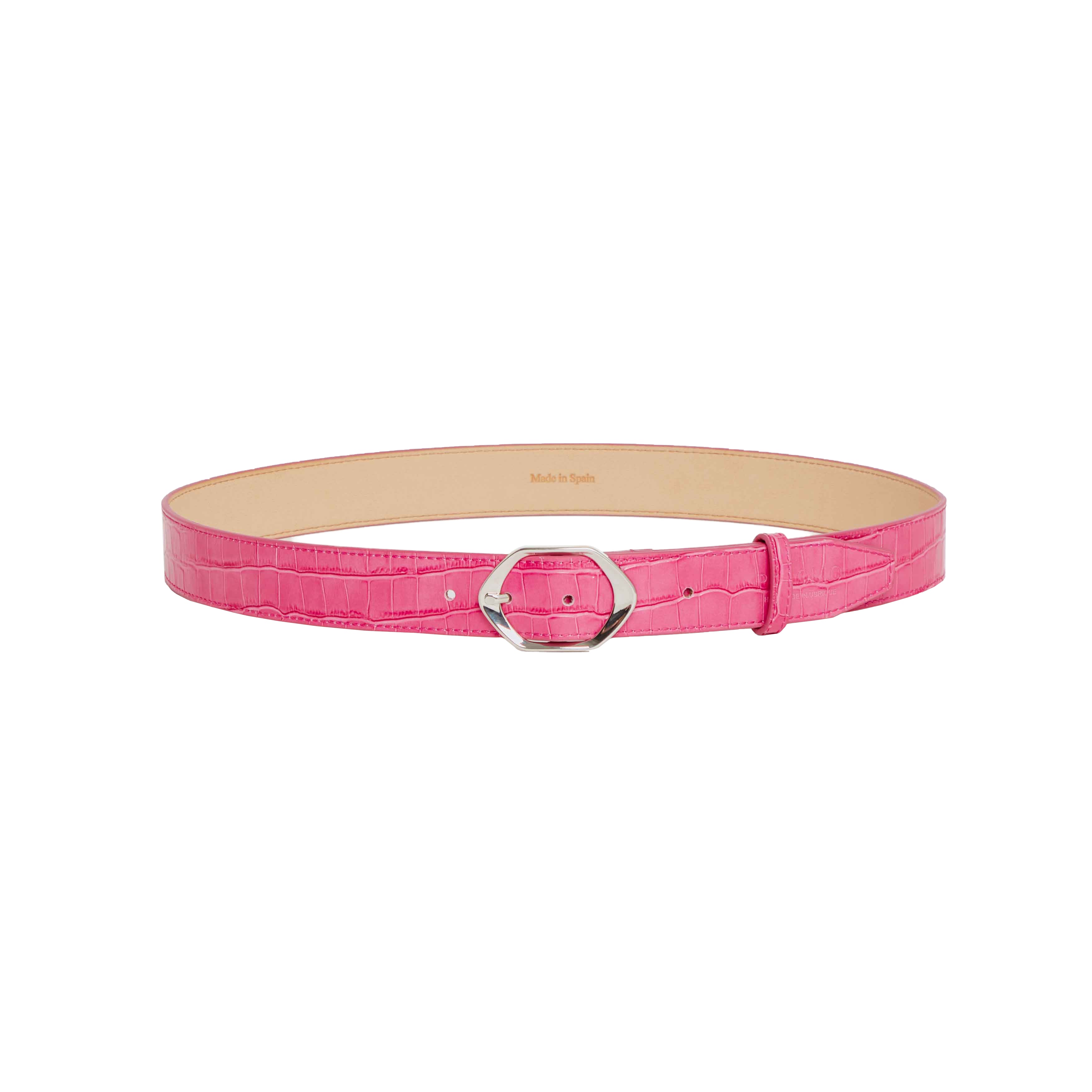 Pink Leather Belt