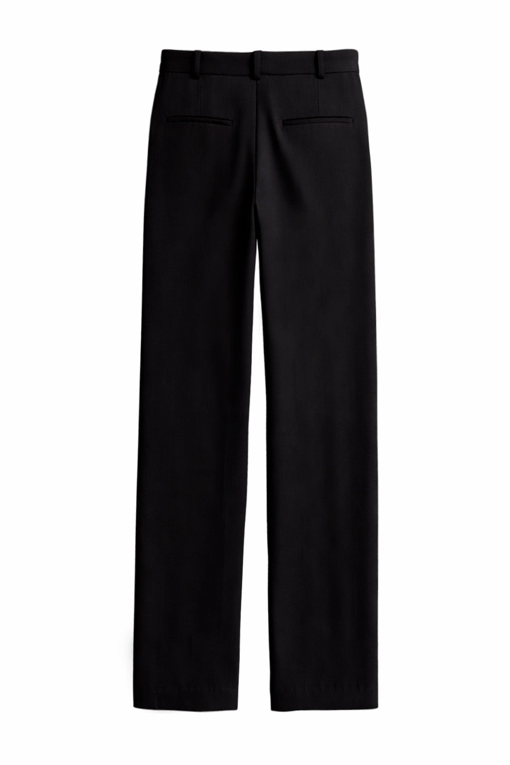 Pantalón negro plisado ​​tailor