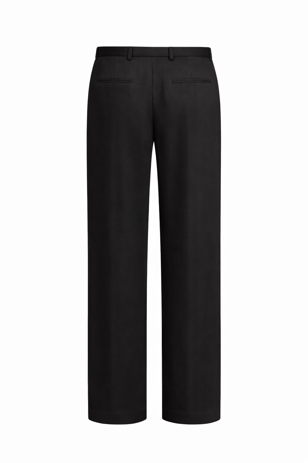 Pleated Black Tailored Trousers