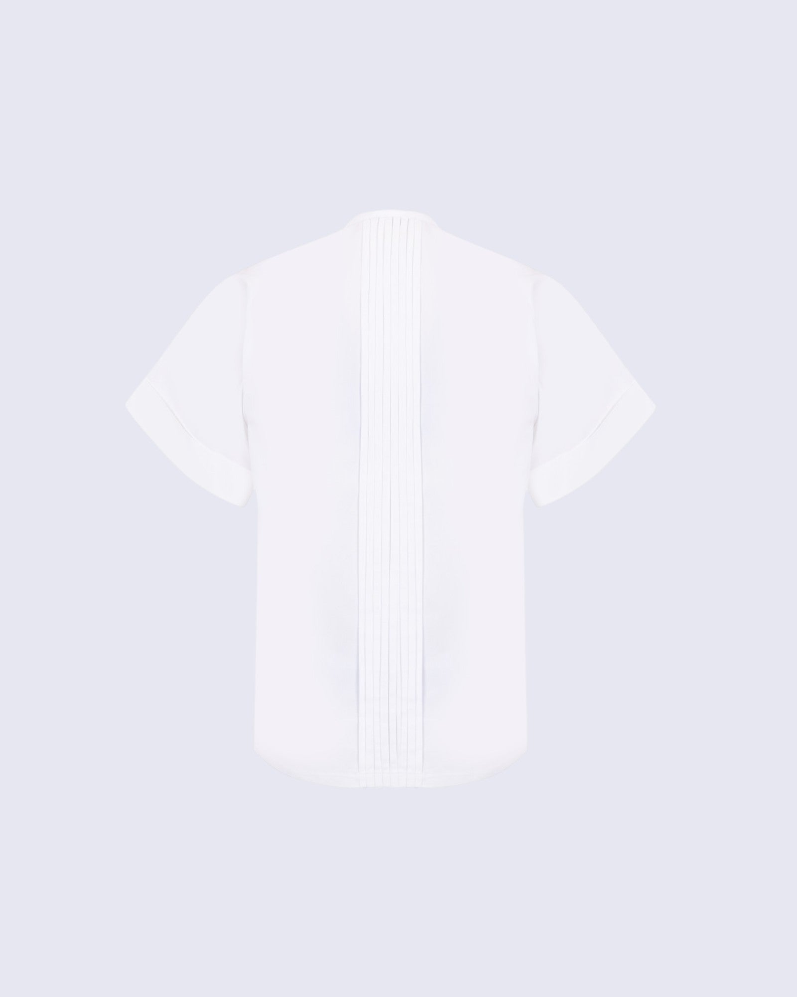 Pleated White Shirt