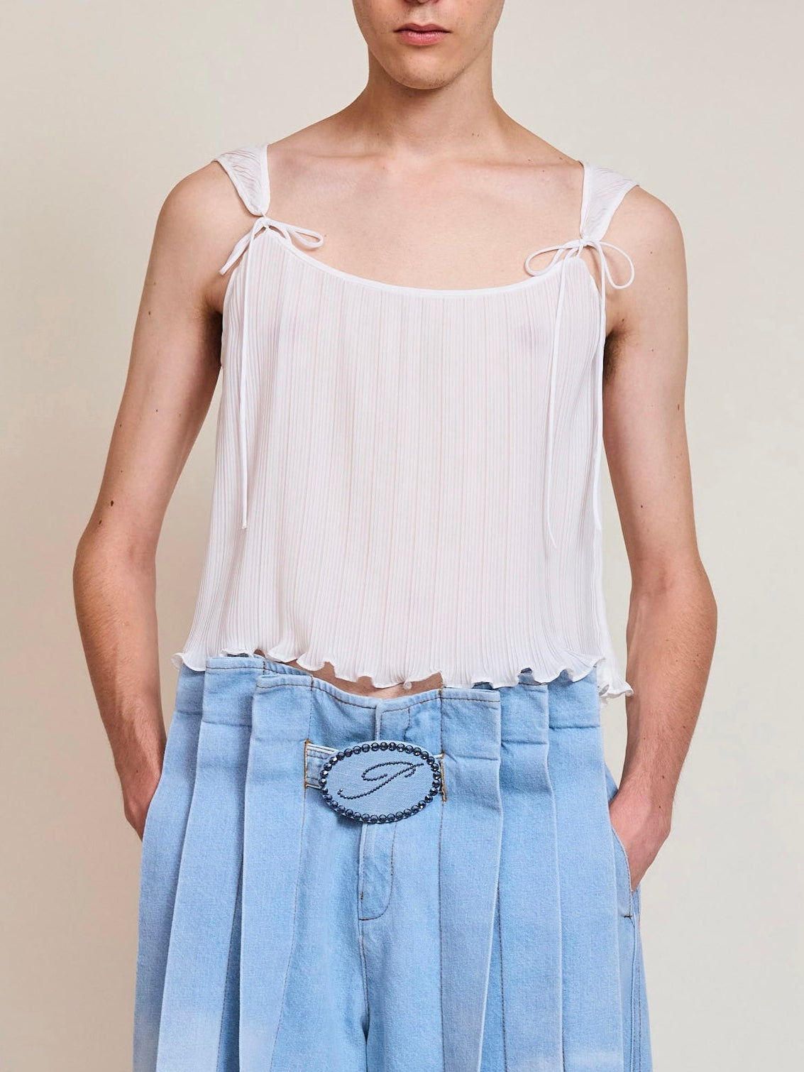 Pleated Tank Top