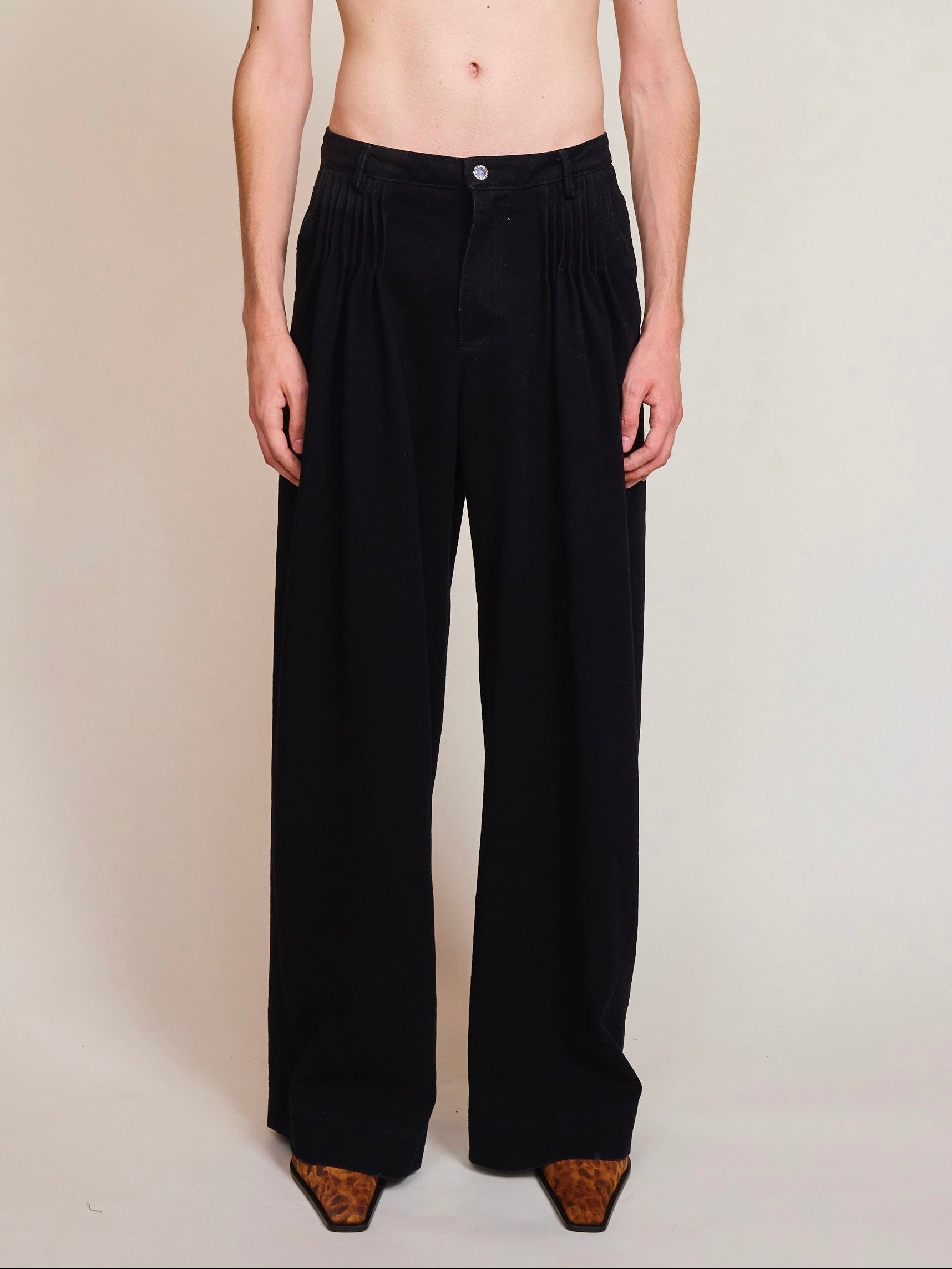 Cruising Black Denim Trousers