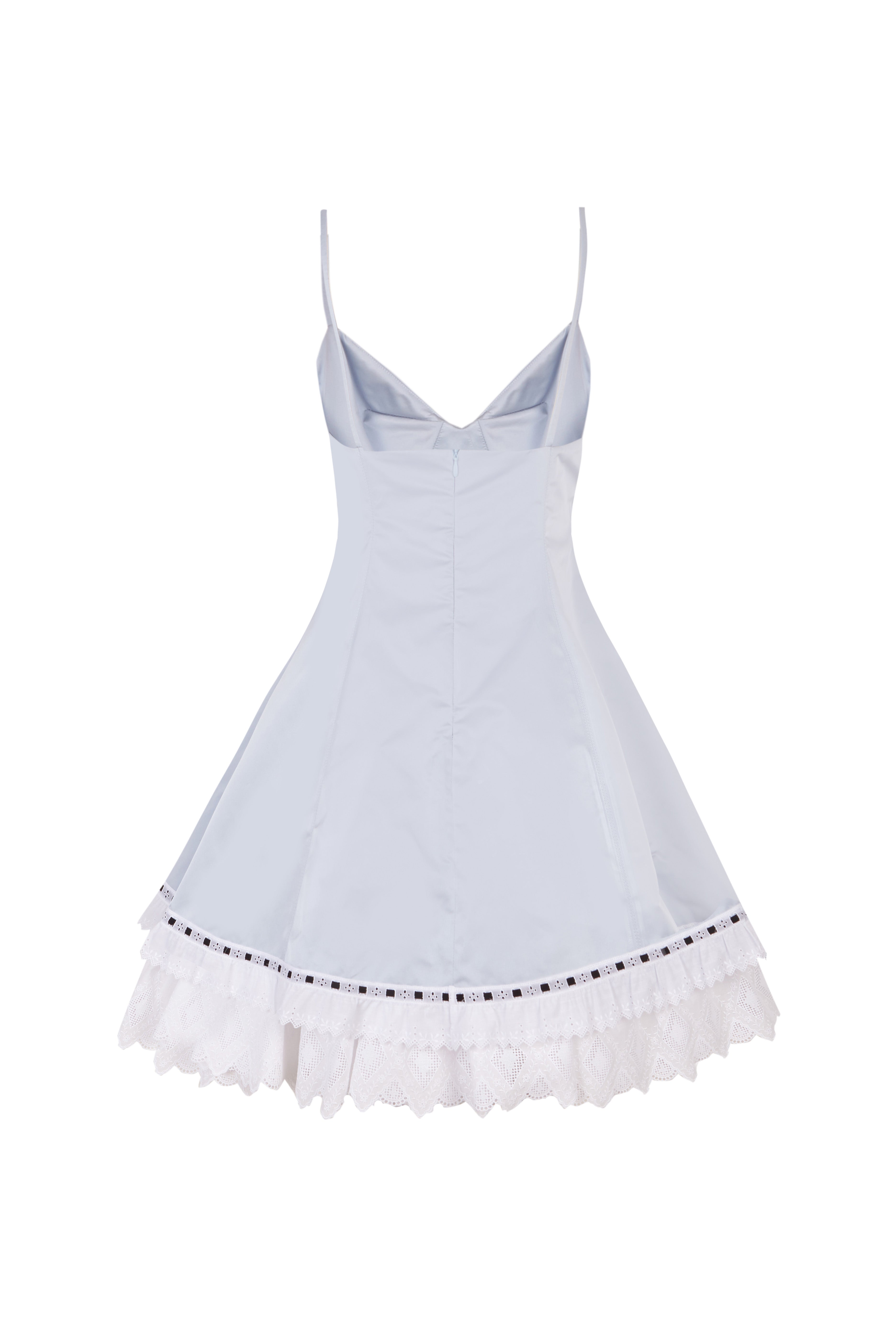 Structured Blue Mini-Dress