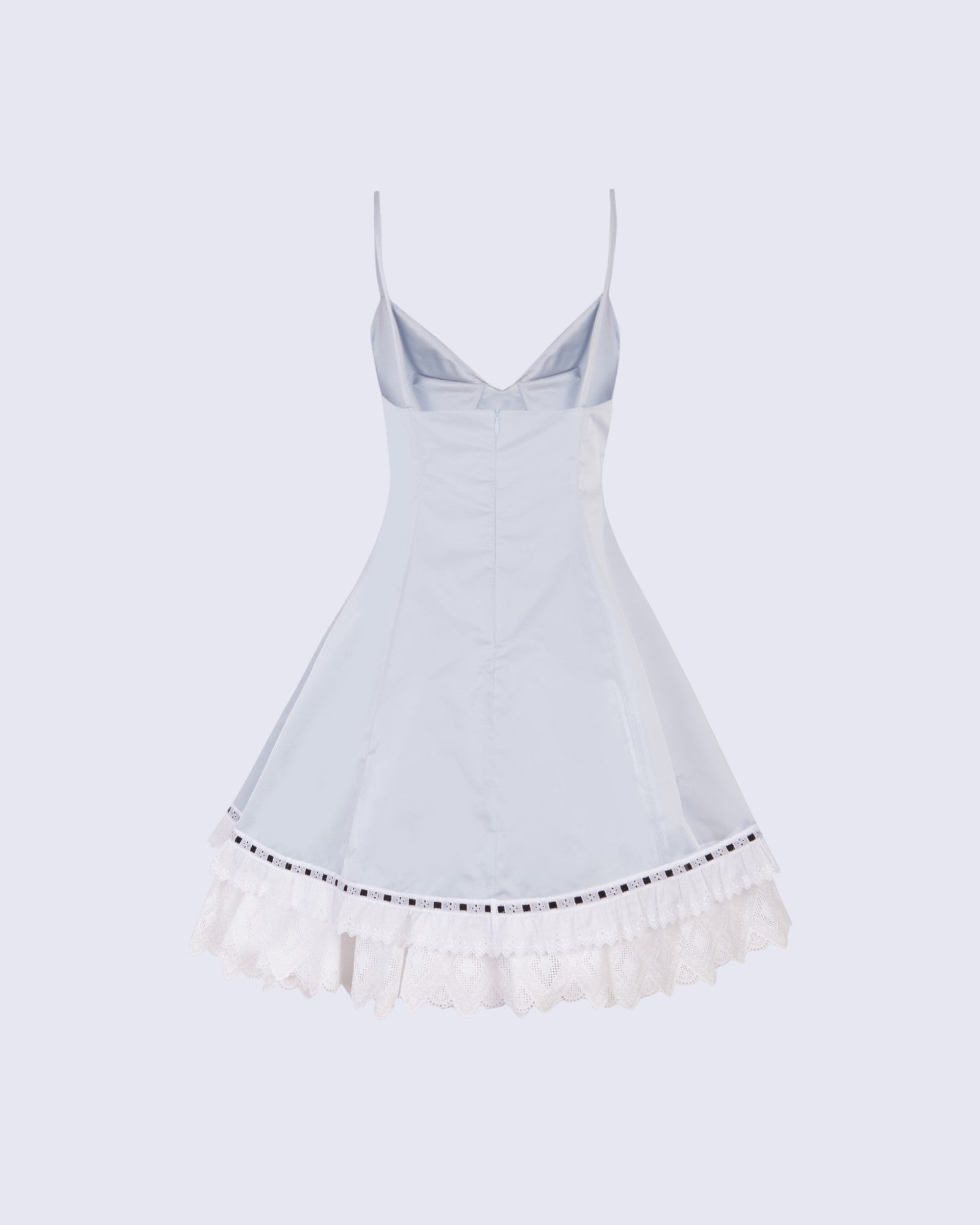 Structured Blue Mini-Dress