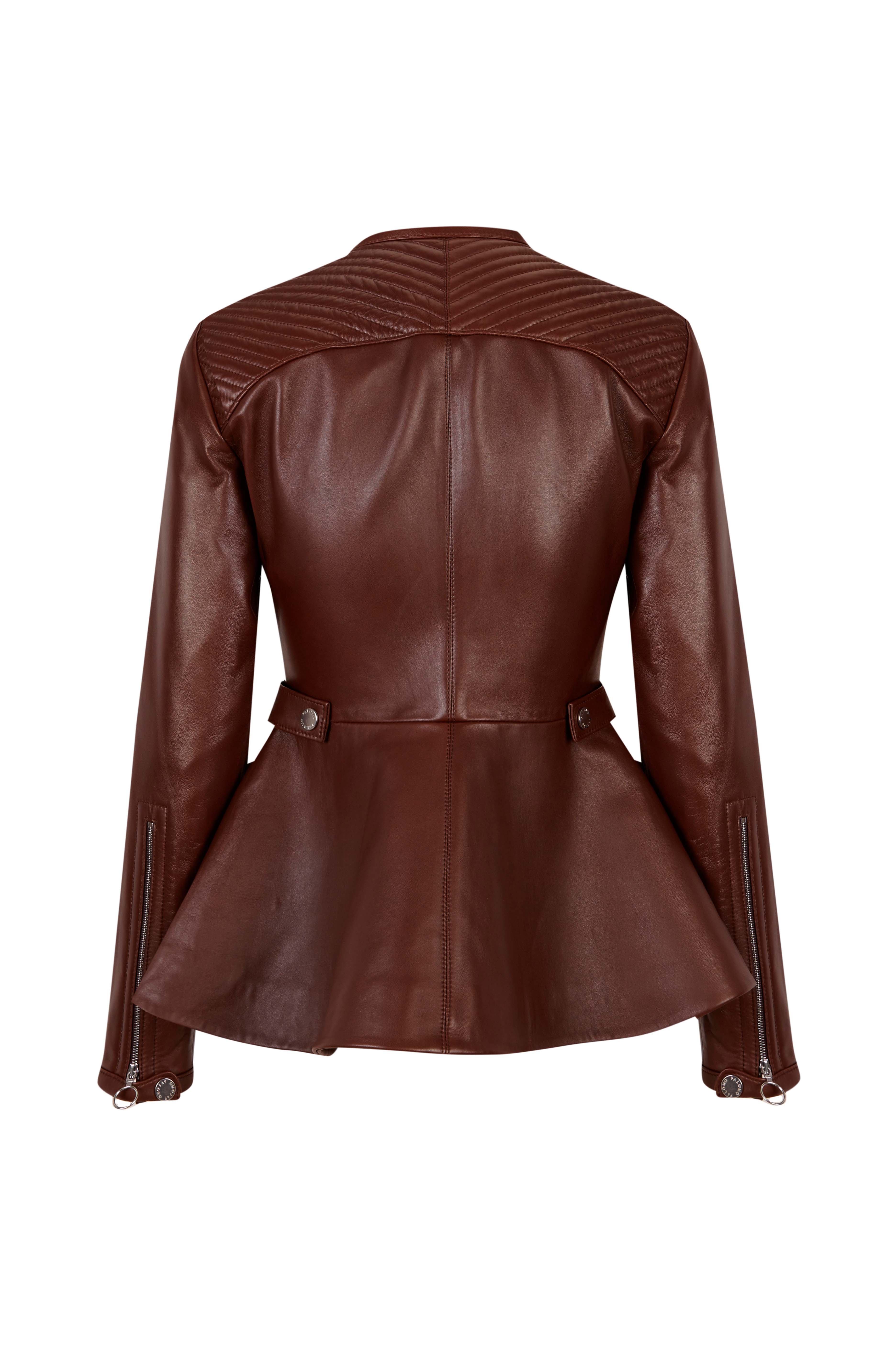 Structured Brown Leather Jacket