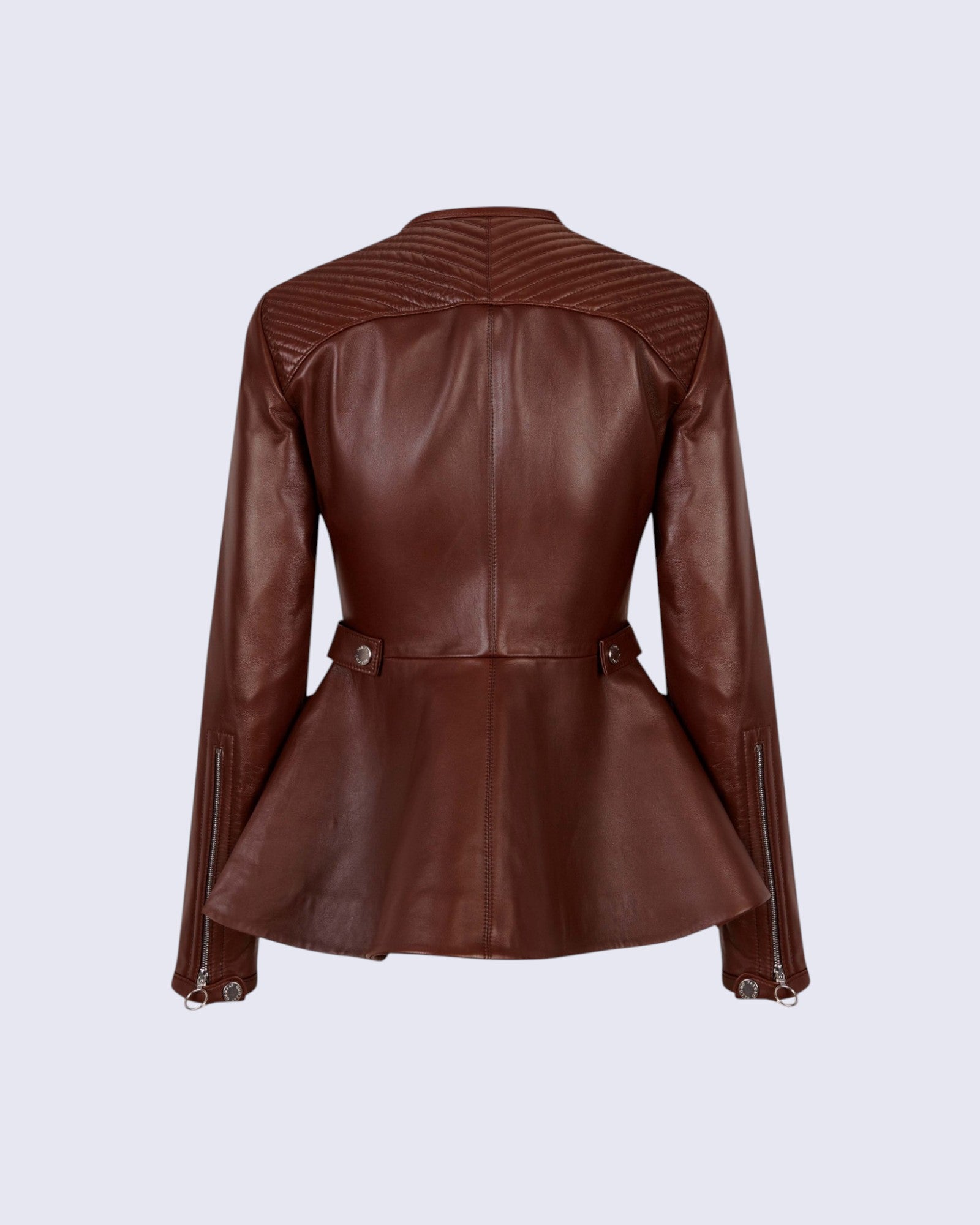 Structured Brown Leather Jacket
