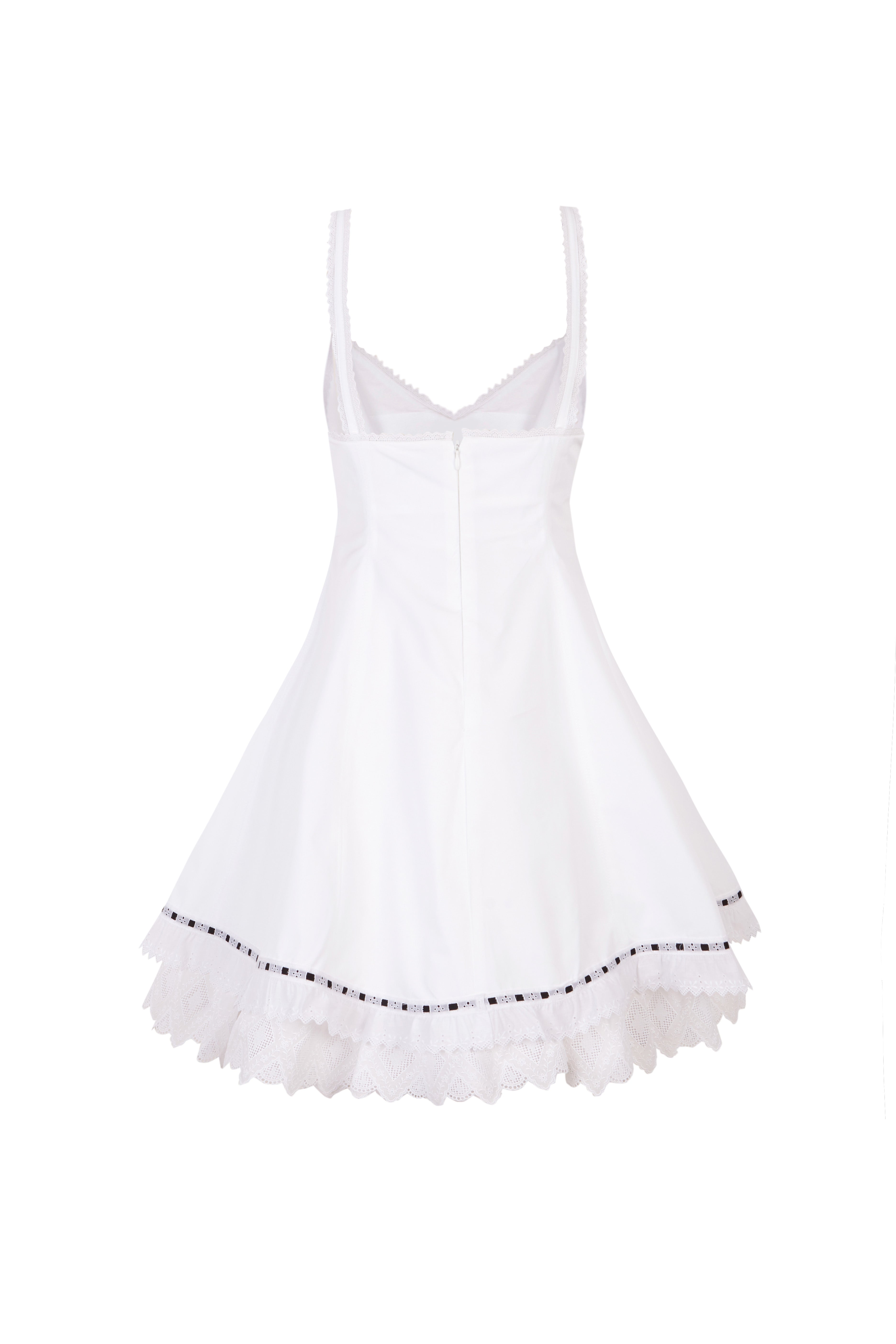 Structured White Mini-Dress