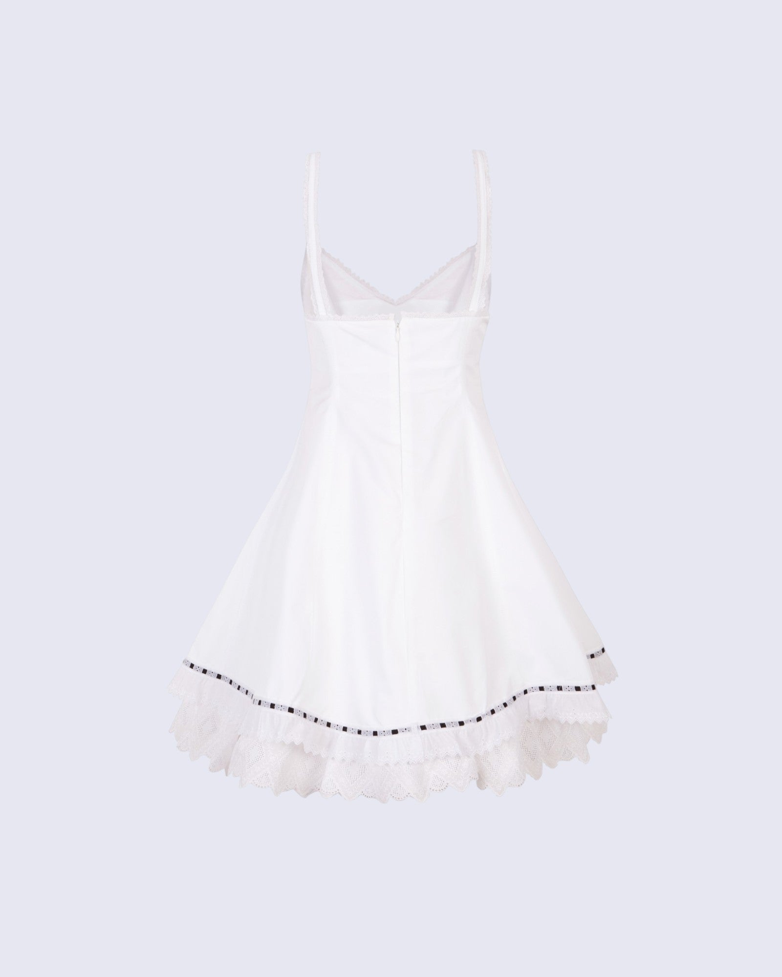 Structured White Mini-Dress