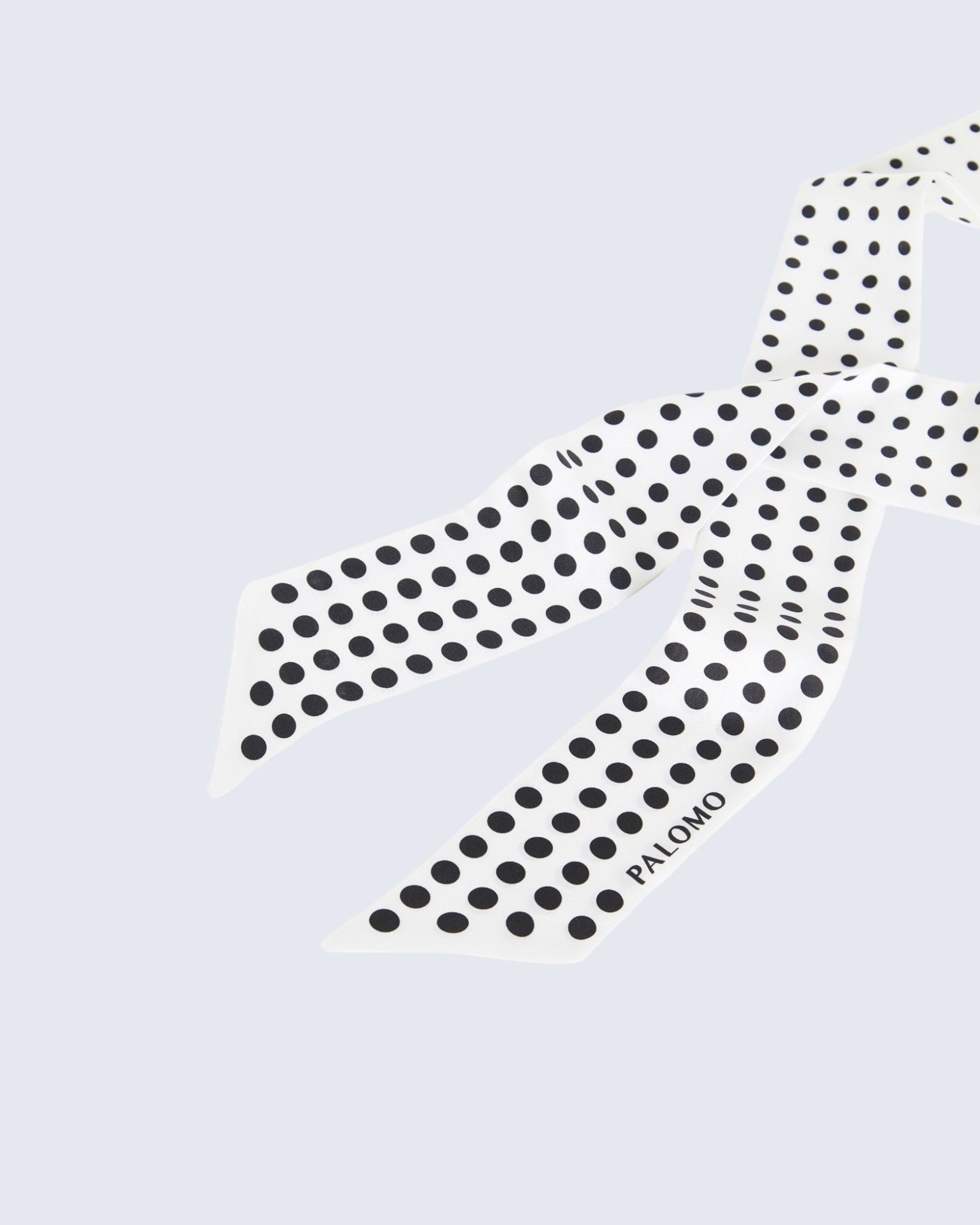 White Printed Twilly Scarf