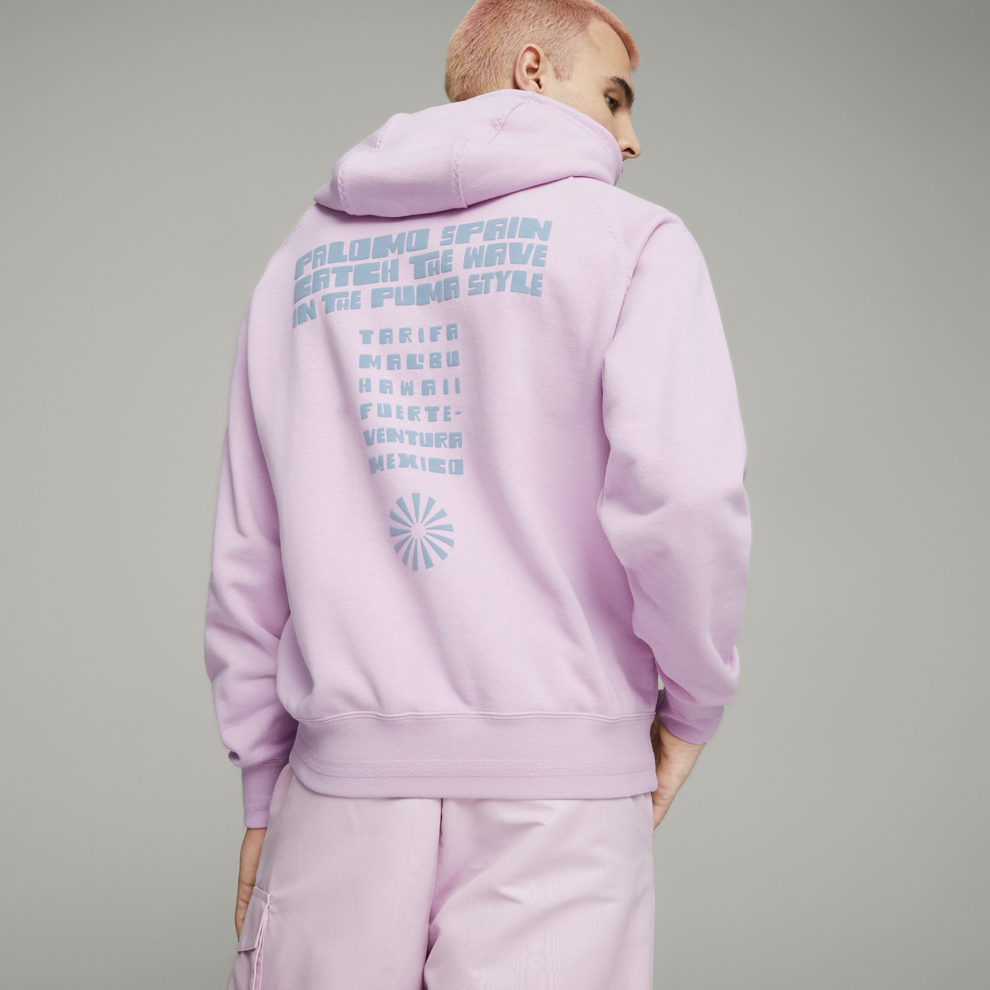 PUMA X PALOMO Sudadera con capucha rosa lavanda