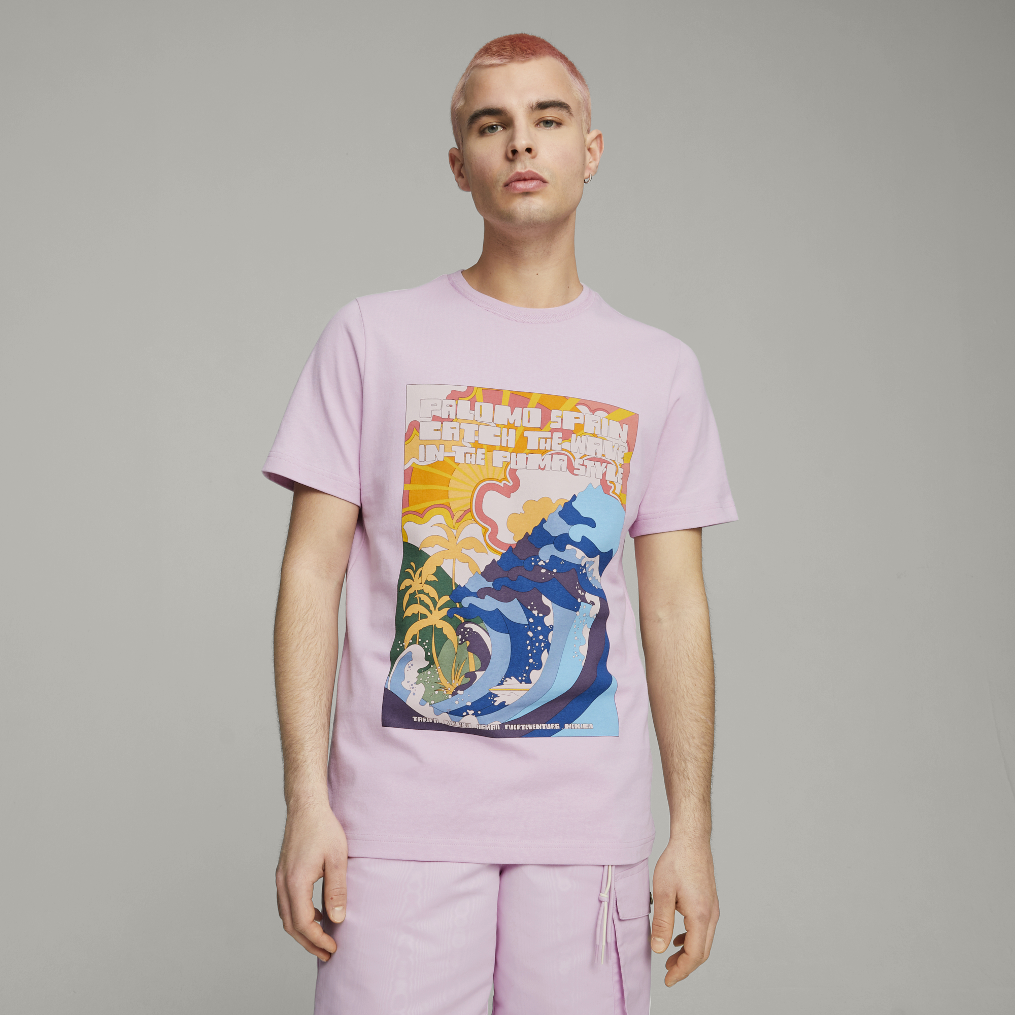 PUMA X PALOMO | Camiseta con gráfico de lavanda rosa