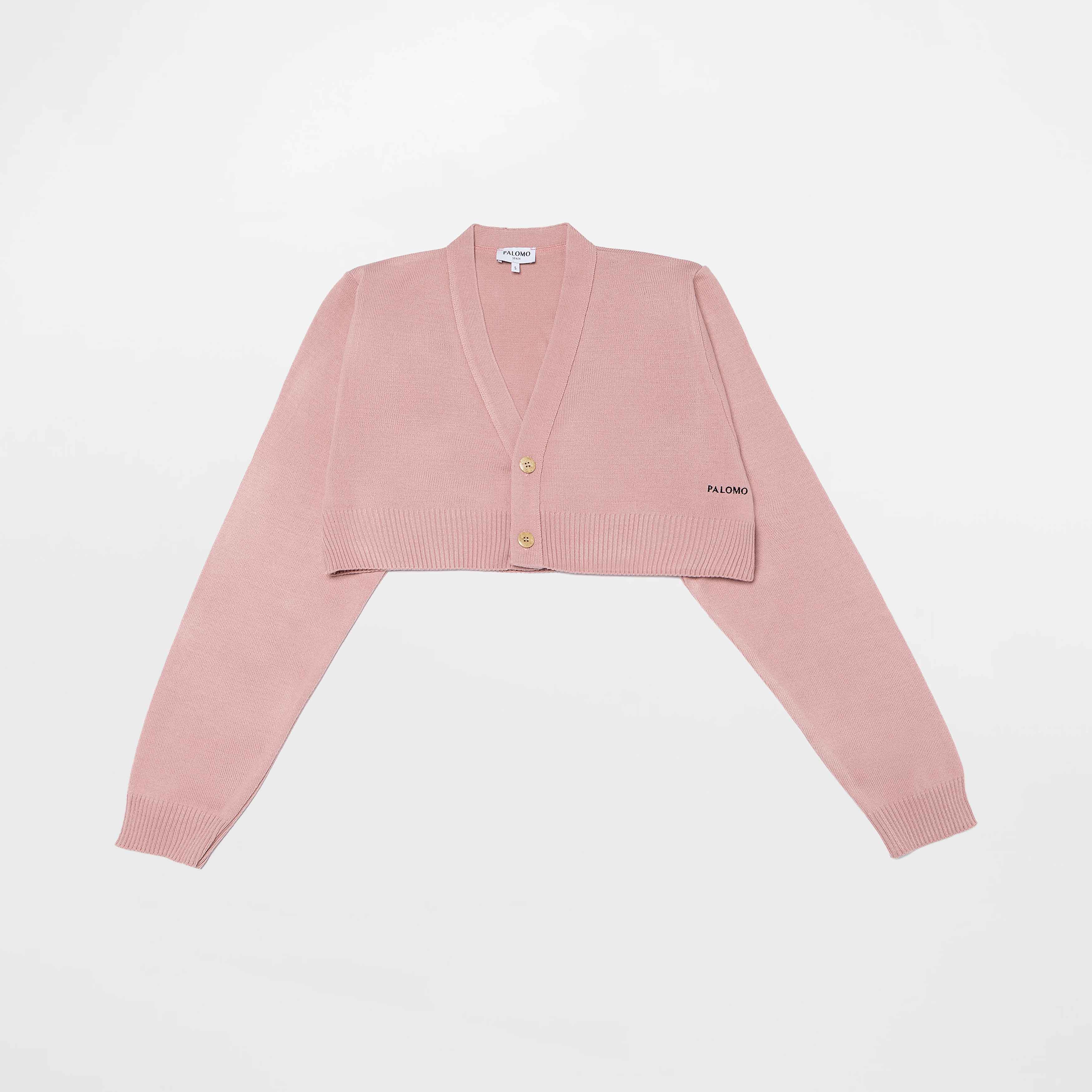 Pink fitted cardigan best sale