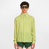 Fernando Faded Green Stripe Shirt