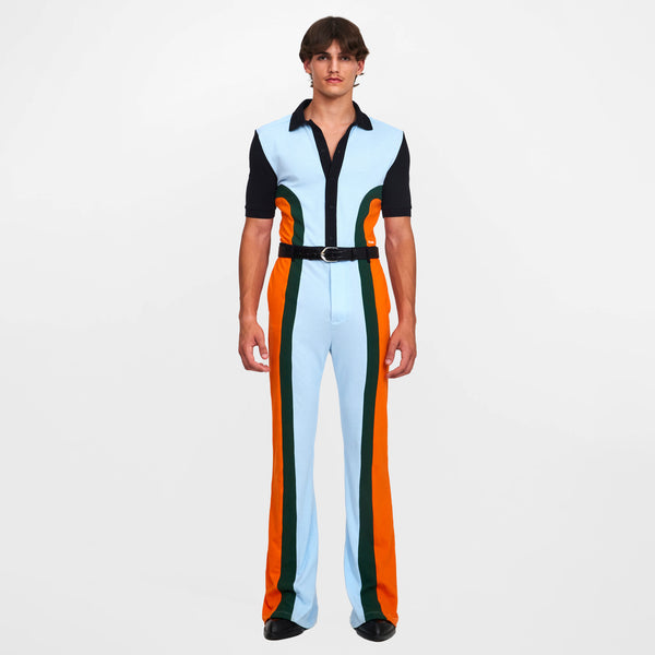 Multicolor Polo Jumpsuit