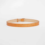 Orange Leather Belt
