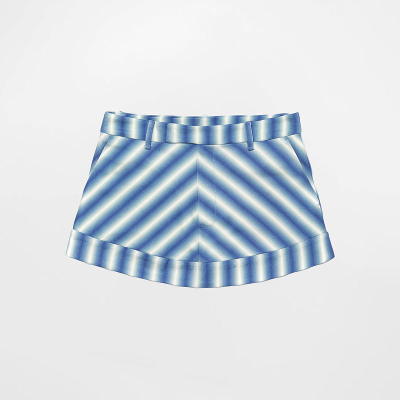Faded Blue Stripe Skirt