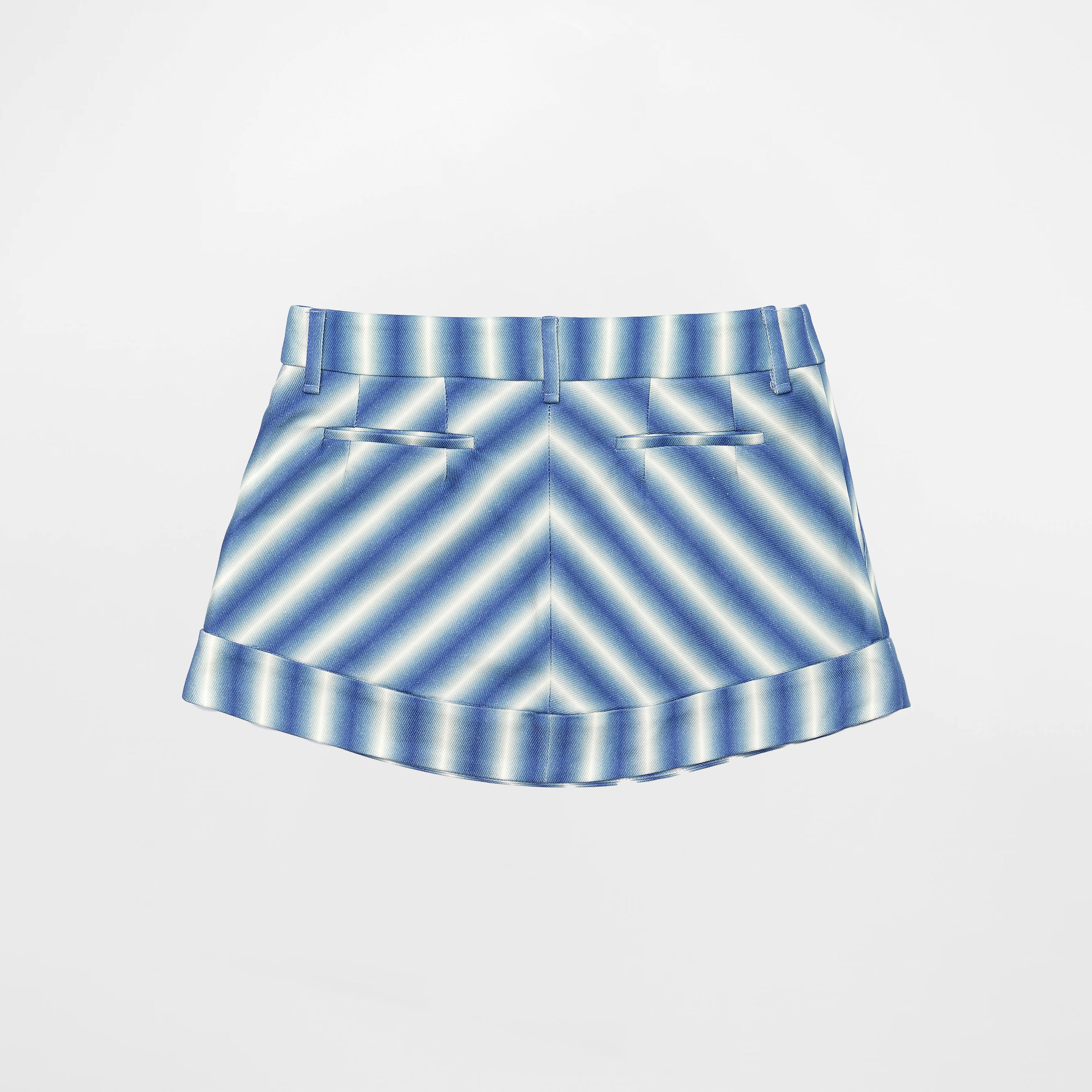 Faded Blue Stripe Skirt