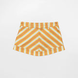 Faded Orange Stripe Skirt