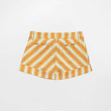 Faded Orange Stripe Skirt