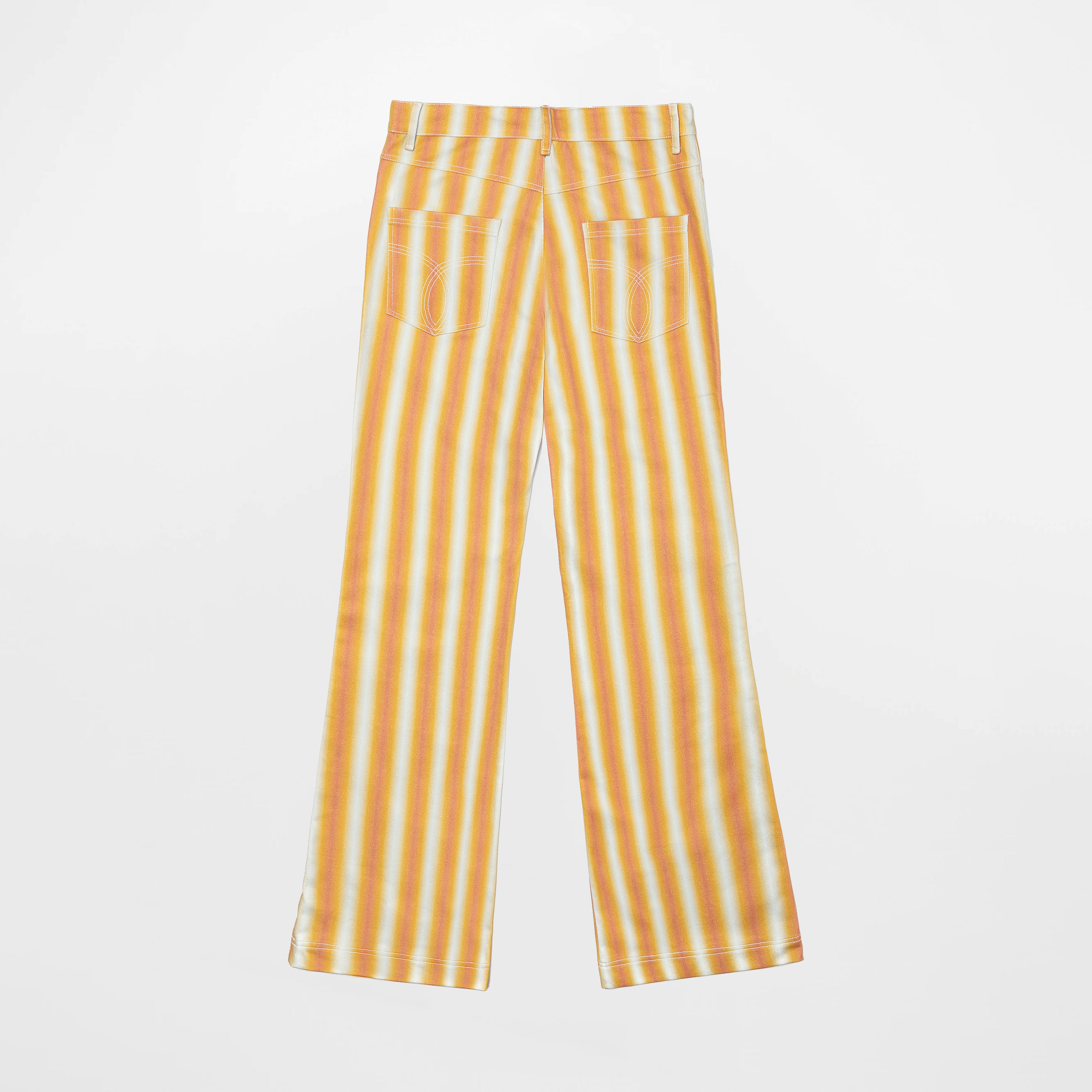 Faded Orange Striped Mick Trousers