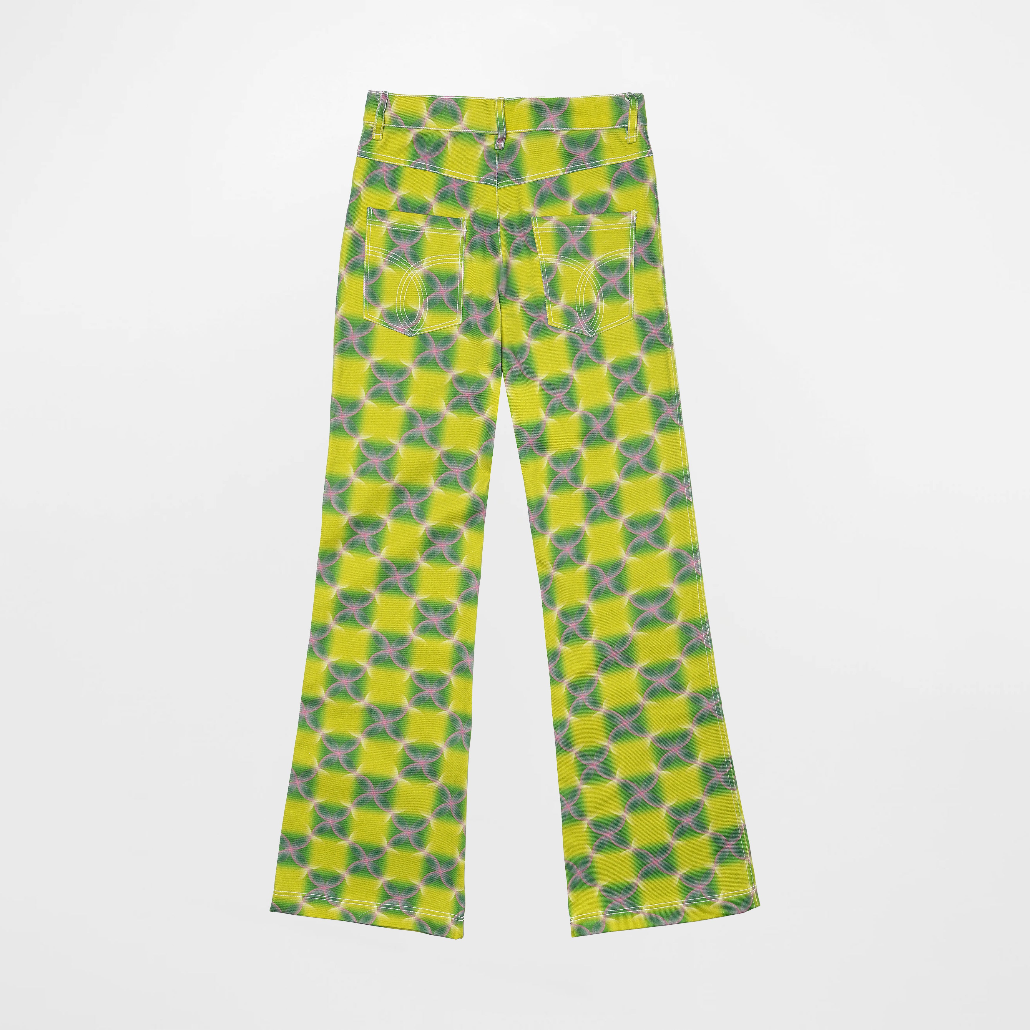 Pantalones Mick verde floral trippy